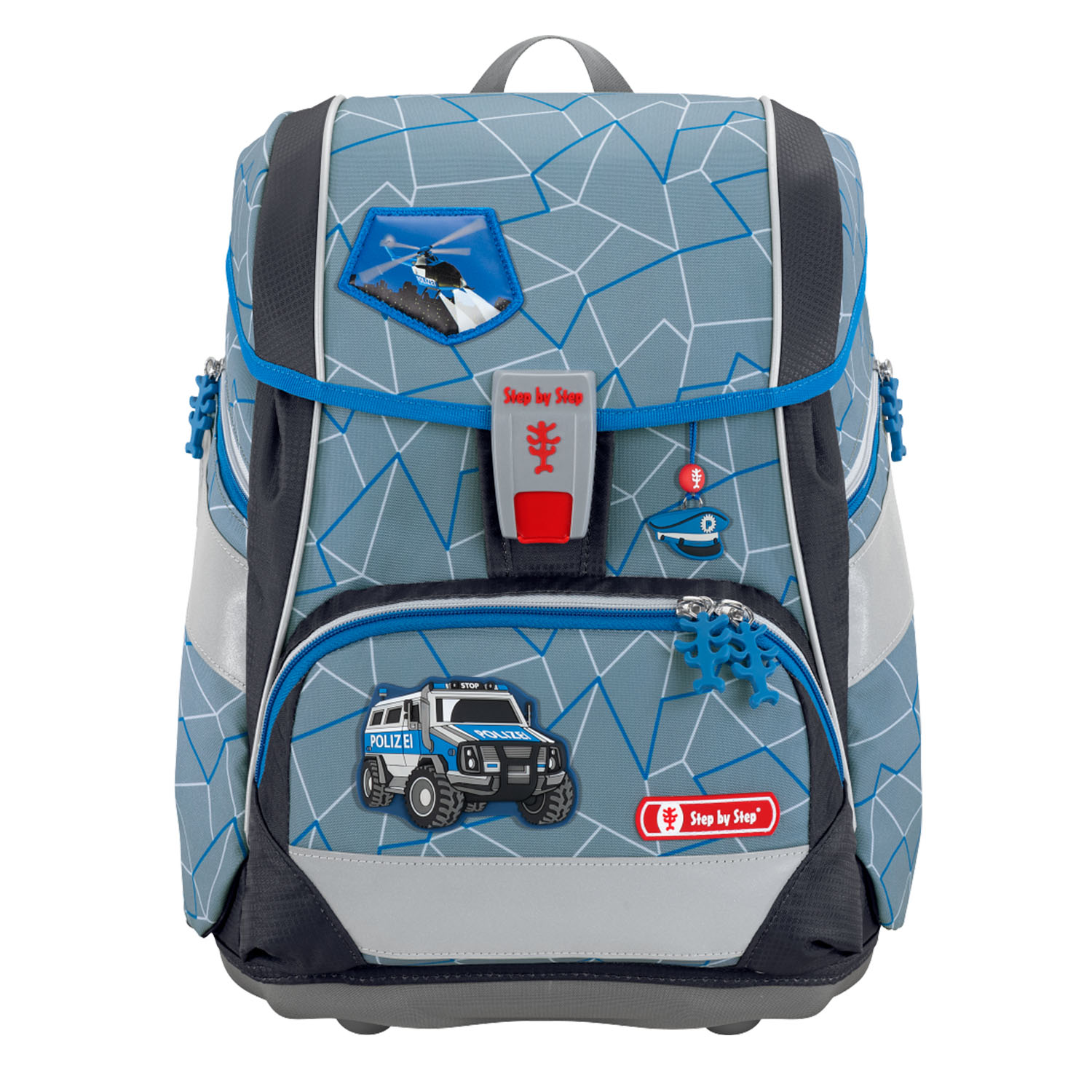 Step by Step 2IN1 PLUS - Schulranzen-Set 6-teilig-Police Truck