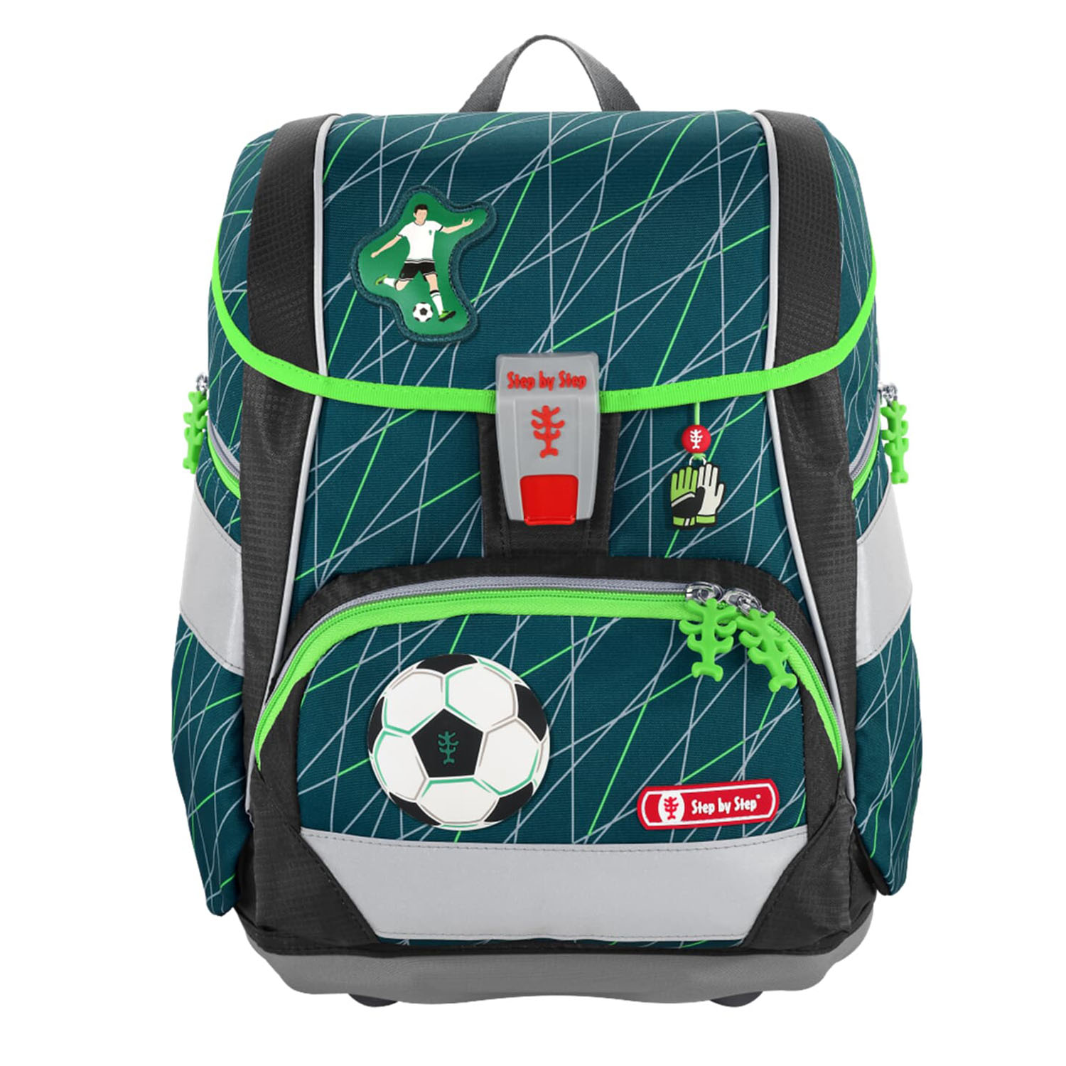 Step by Step 2IN1 PLUS - Schulranzen-Set 6-teilig-Soccer World