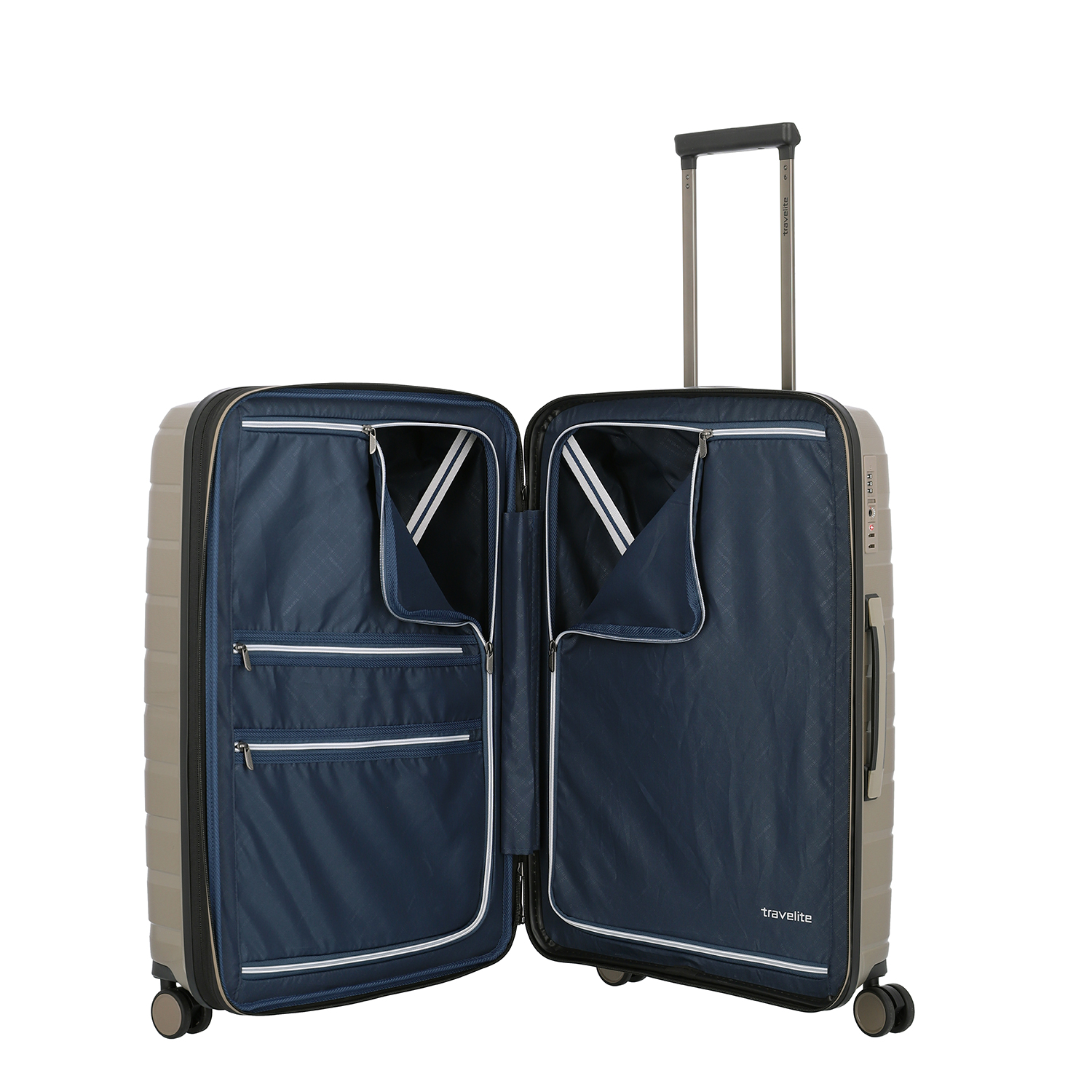 Travelite Air Base 4-Rollen Trolley M EXP-Champagner