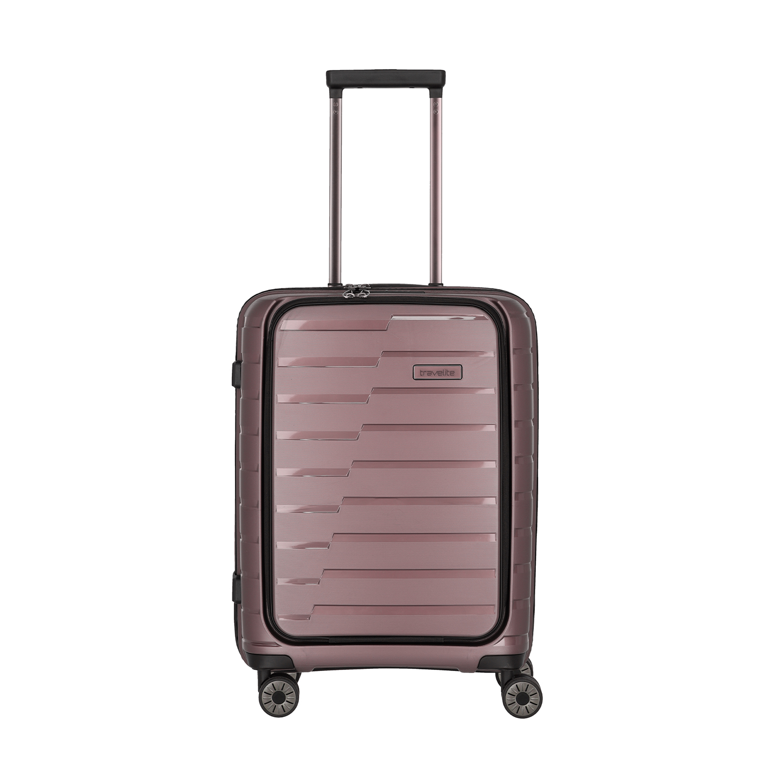 Travelite Air Base 4-Rollen Trolley S mit Vortasche-Flieder