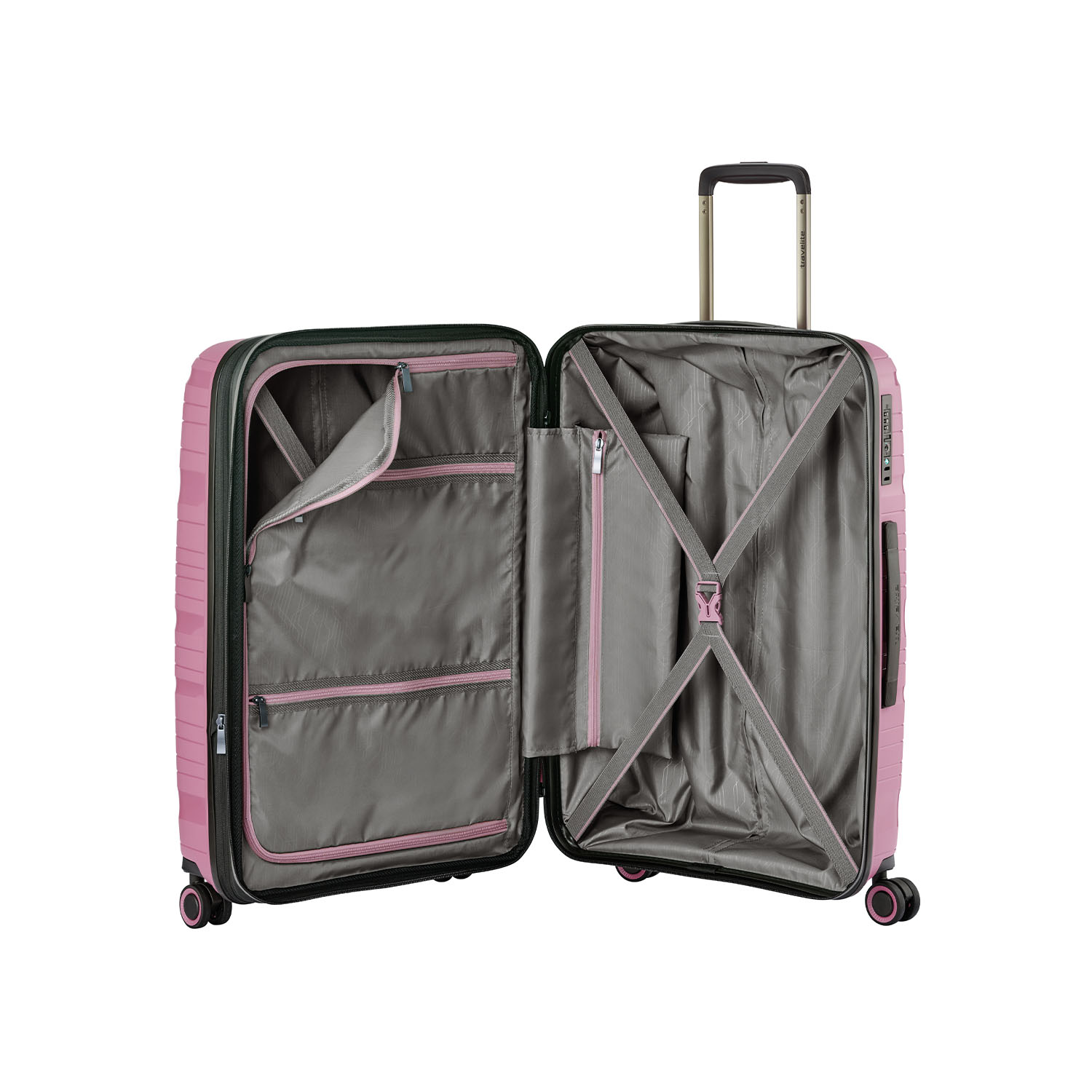Travelite Motion 4-Rollen Trolley M EXP-Bonbon