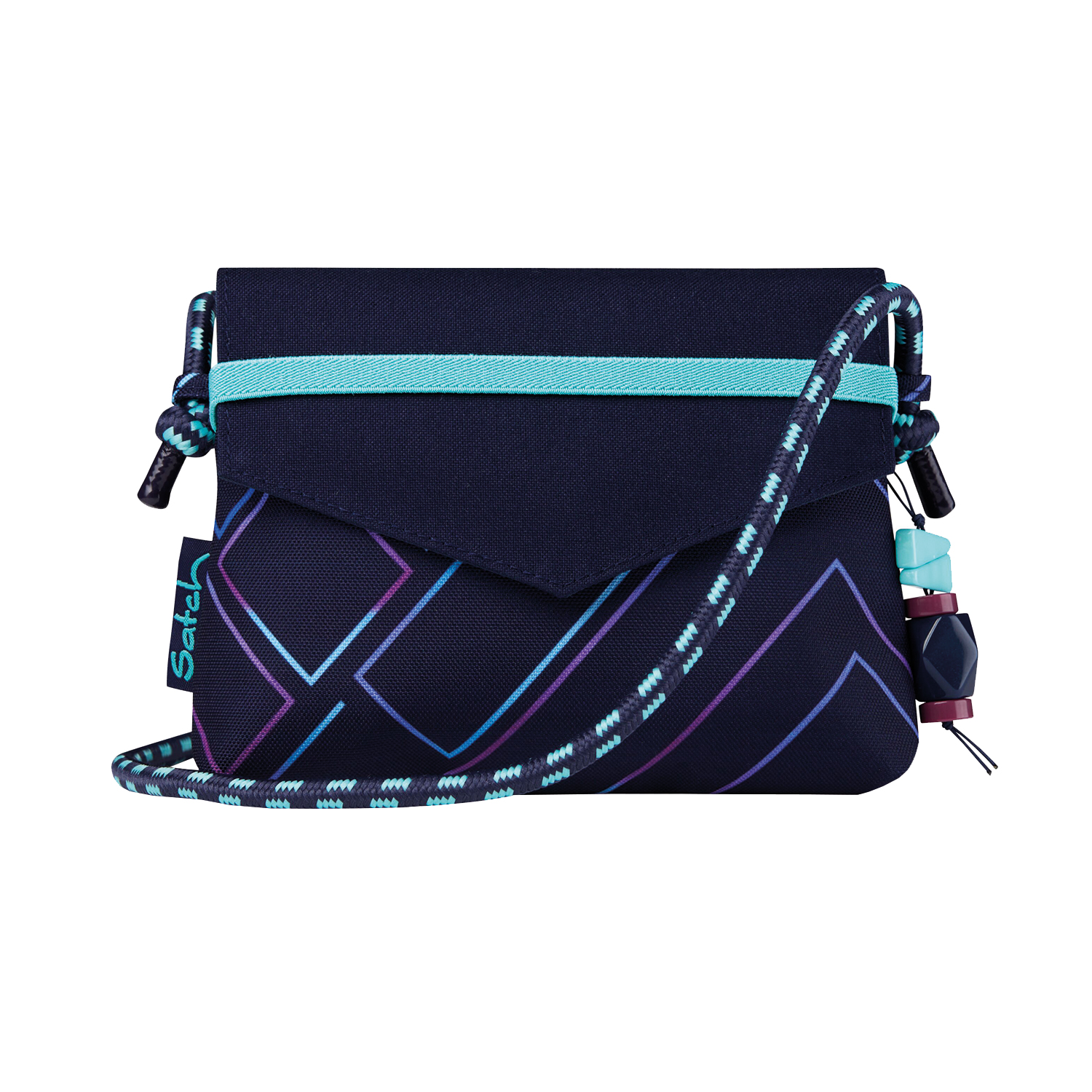 Satch Clutch - Umhängetasche-Purple Laser
