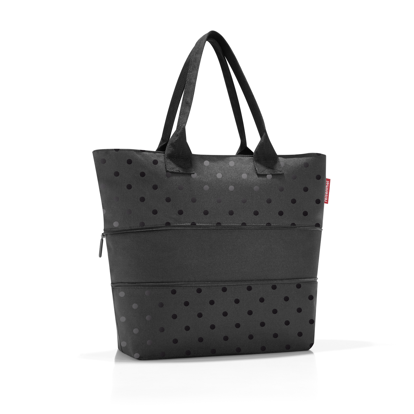 Reisenthel Shopper E1 - Tragetasche-Glossy Dots Black
