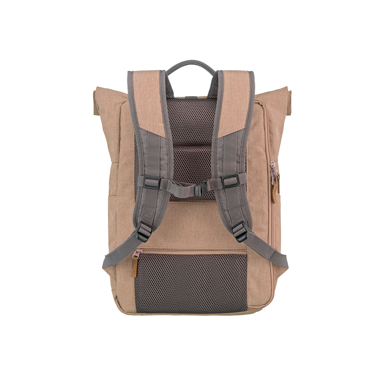 Travelite Basics Rollup Rucksack-Rosa/Grau
