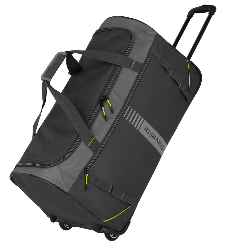 Travelite Basics Active Reisetasche mit Rollen 70cm-Anthrazit/Lemon