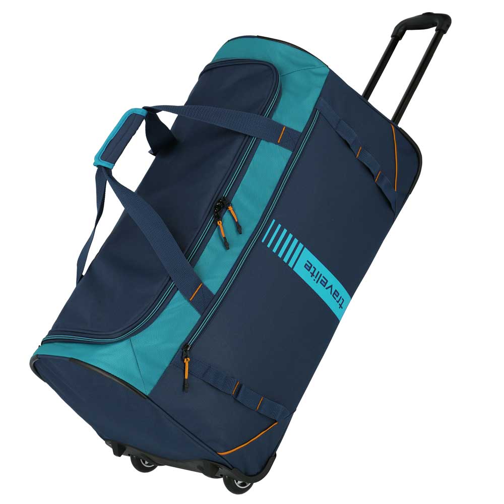 Travelite Basics Active Reisetasche mit Rollen 70cm-Petrol/Orange