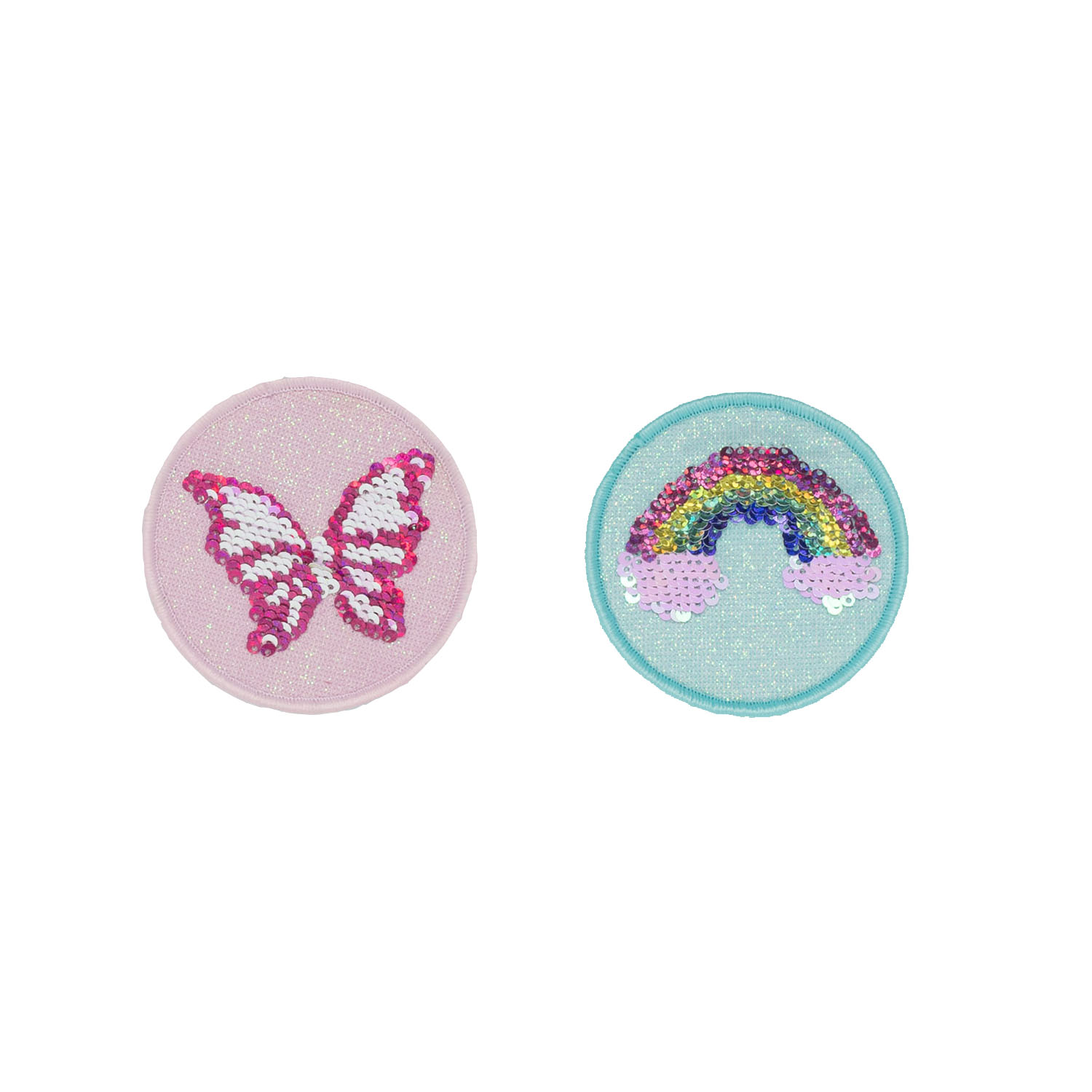Beckmann Pailettenbuttens 2 pk-Butterfly