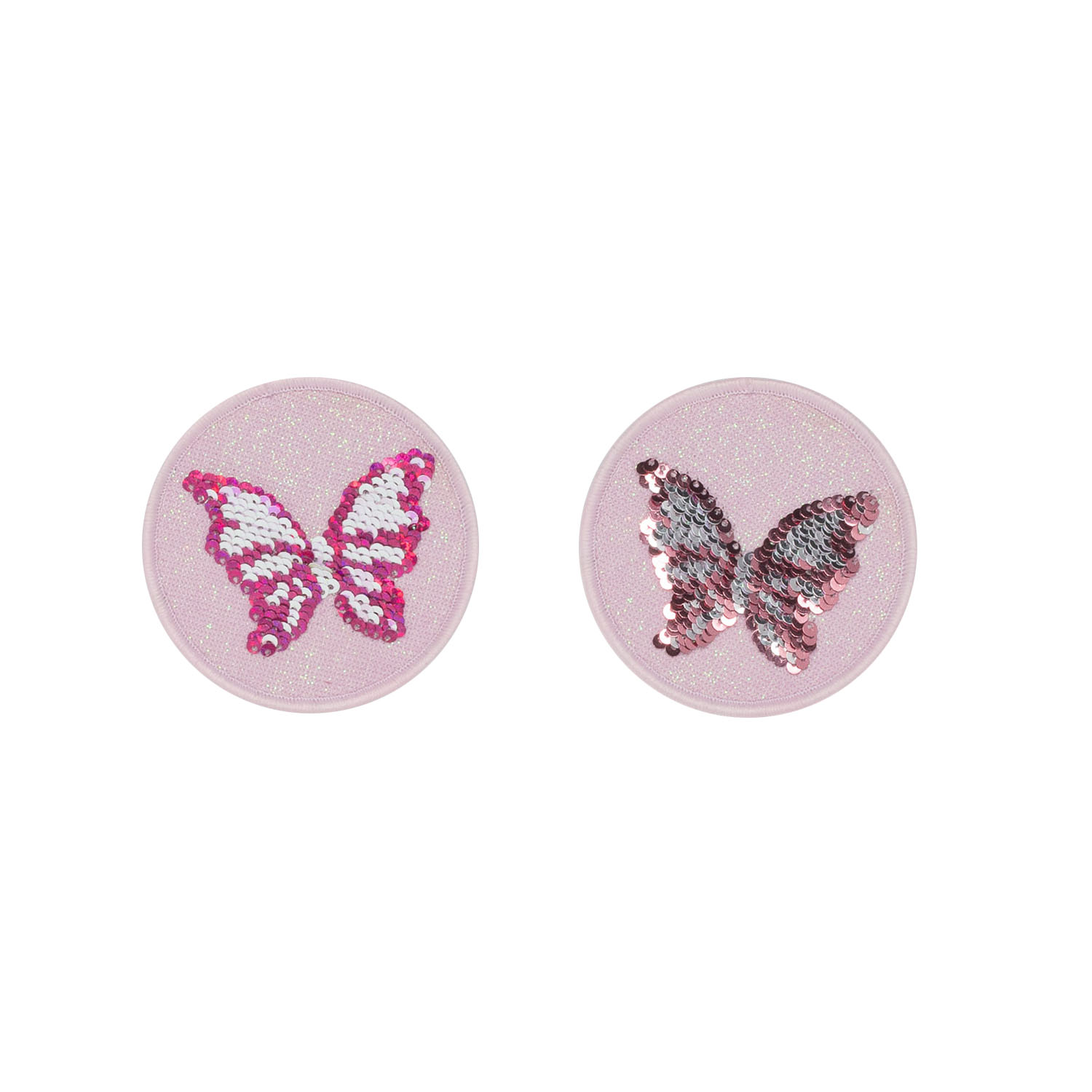 Beckmann Pailettenbuttens 2 pk-Butterfly