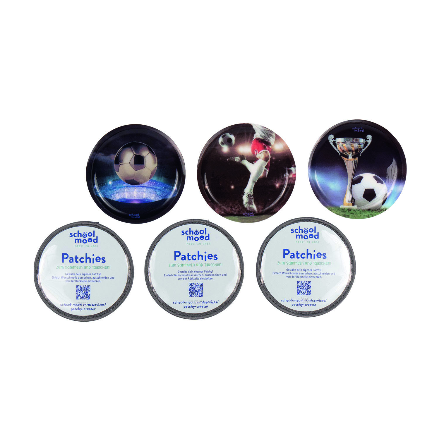 School Mood Patchy-Set - 6-teiliges Set-Fußball