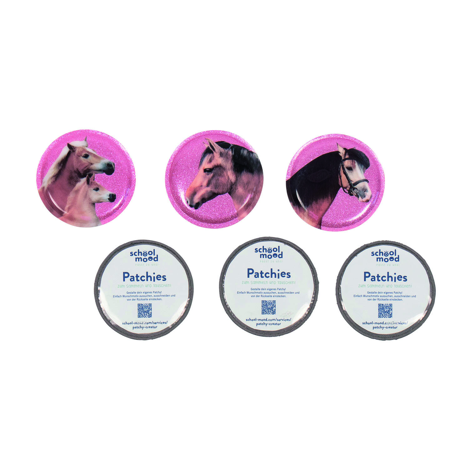 School Mood Patchy-Set - 6-teiliges Set-Ponys