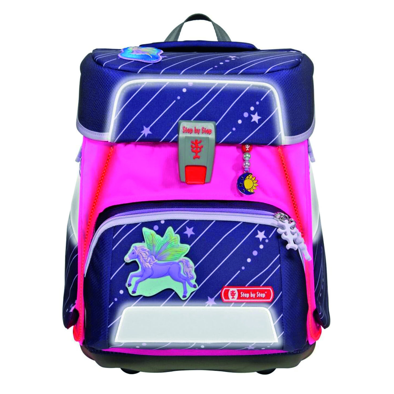Step by Step LED - Neon Pull-Over-Space. Pink