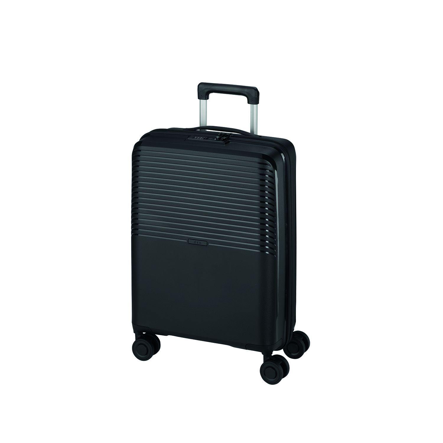 D&N Lederwaren Travel Line 4000 4 Rollen Trolley 76cm-Schwarz