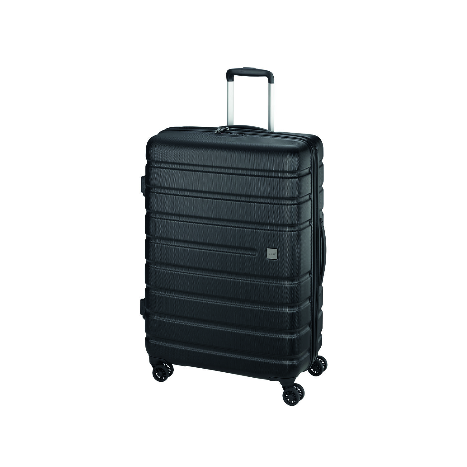 D&N Lederwaren Travel Line 2200 4 Rollen Trolley 75-Schwarz