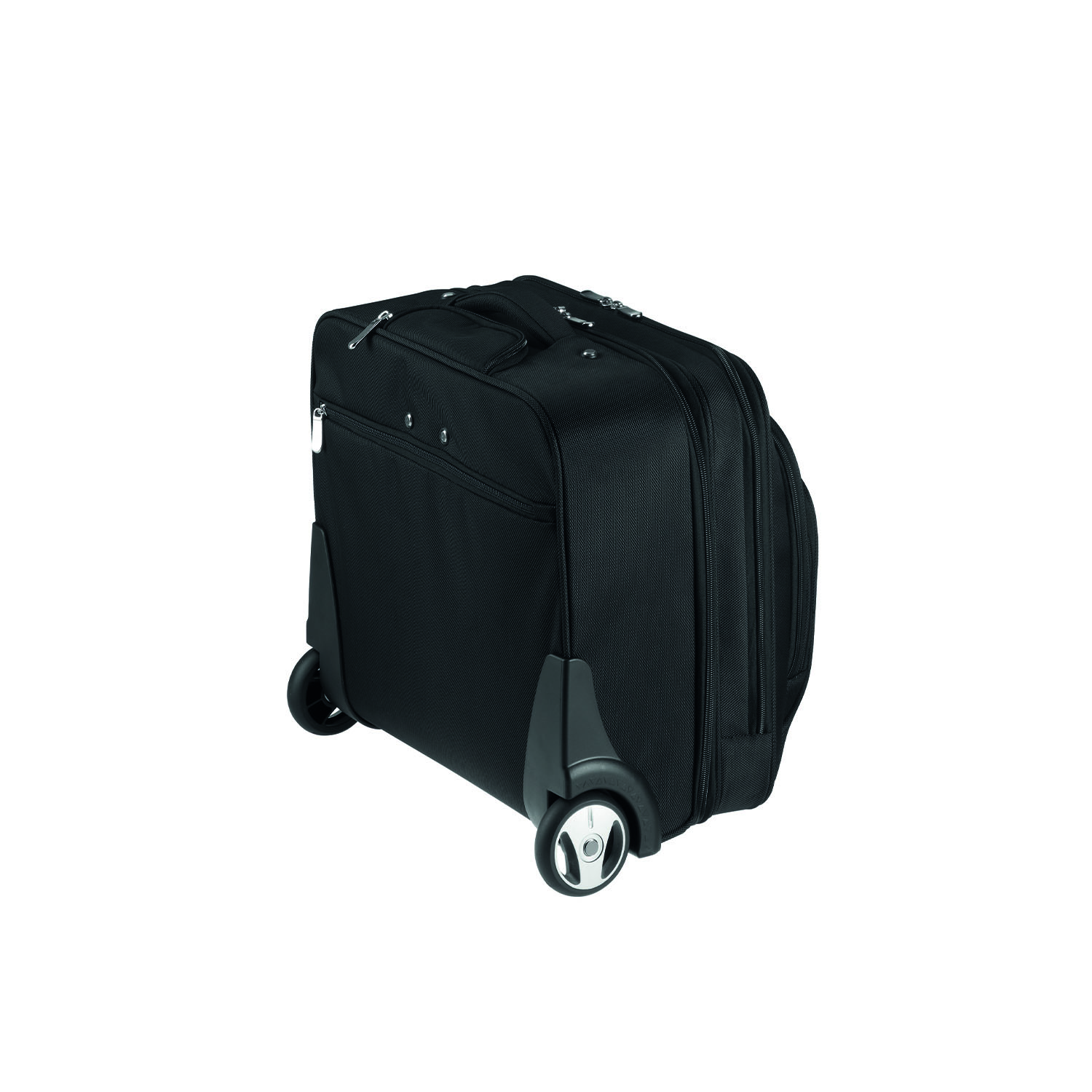 D&N Lederwaren Business Line - 2 Rollen Businesstrolley 34cm-Schwarz