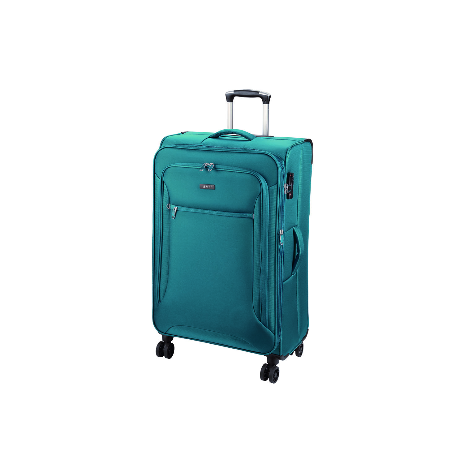 D&N Lederwaren Travel Line 6404 - 4 Rollen Bordtrolley-petrol