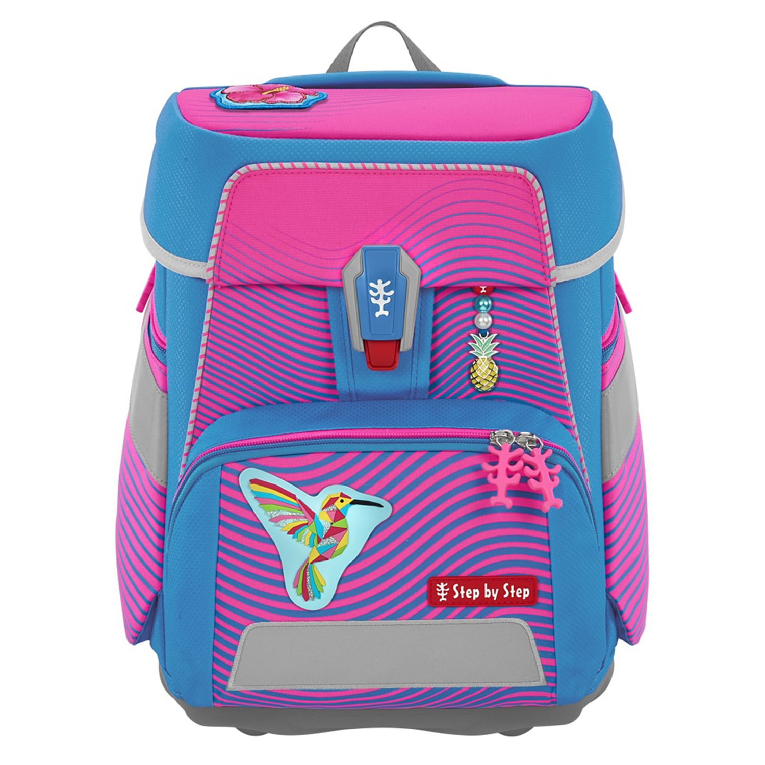 Step by Step Space Neon- Schulranzen-Set 5-teilig-Kolibri Kaja