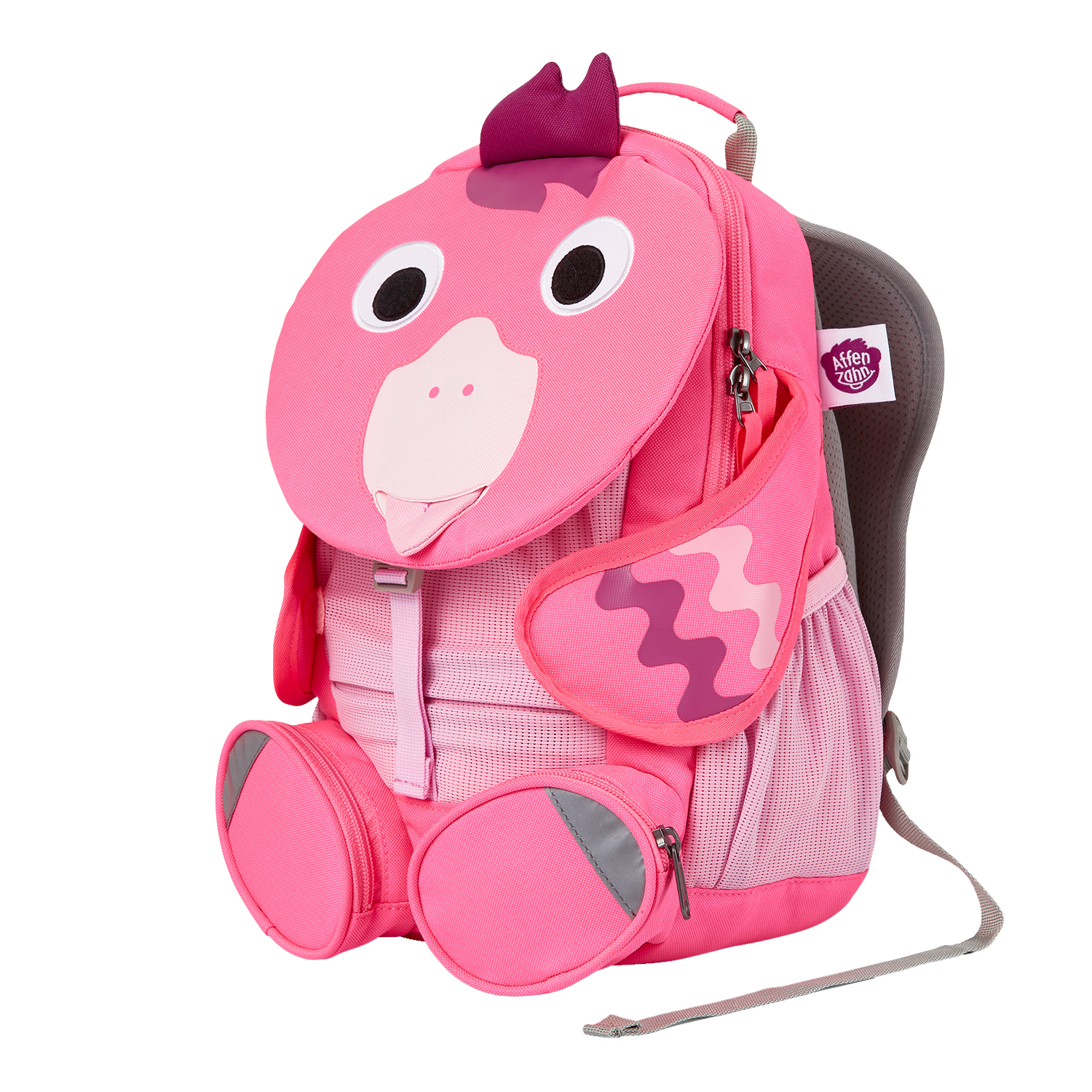 Affenzahn Großer Freund Kindergartenrucksack-Flamingo Neon