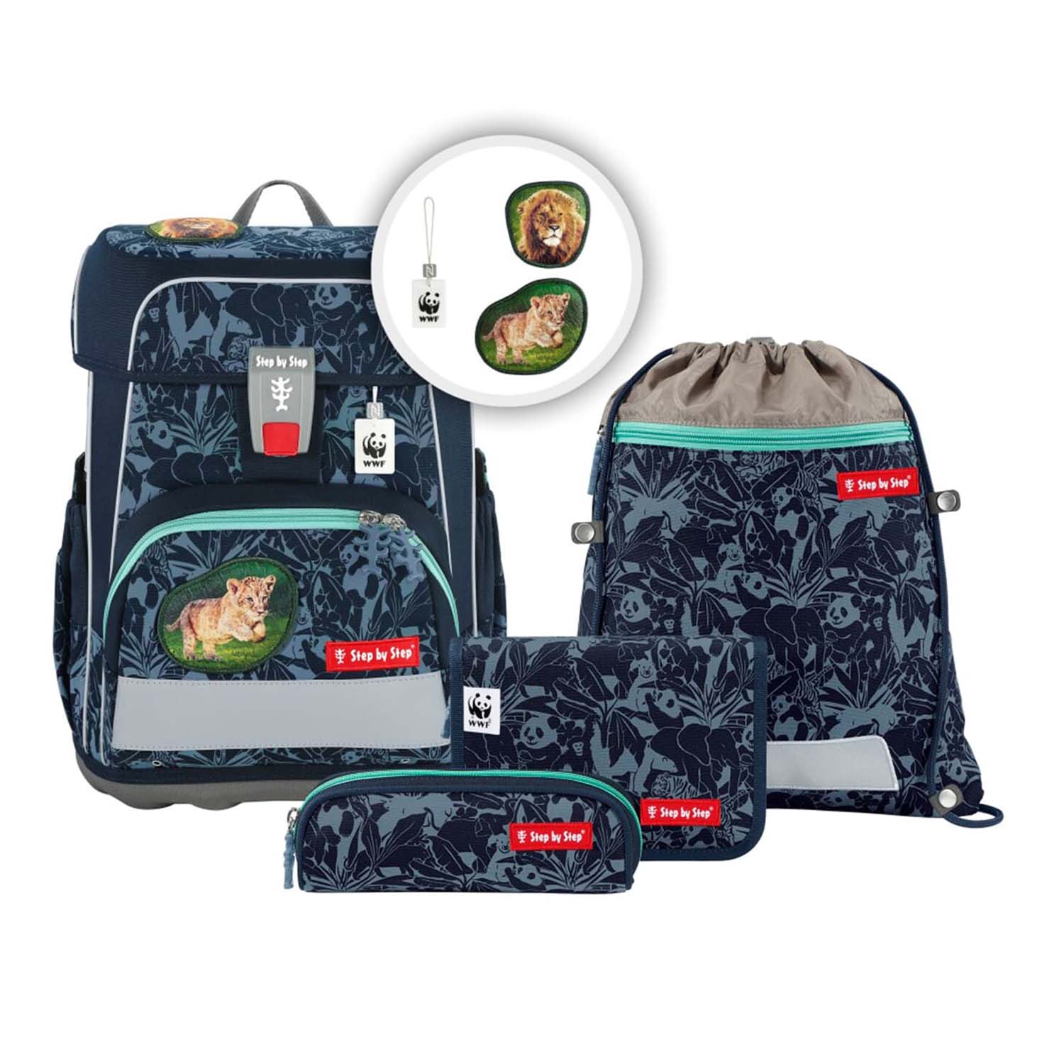 Step by Step Cloud WWF - Schulranzen-Set 5-teilig-Little Lion
