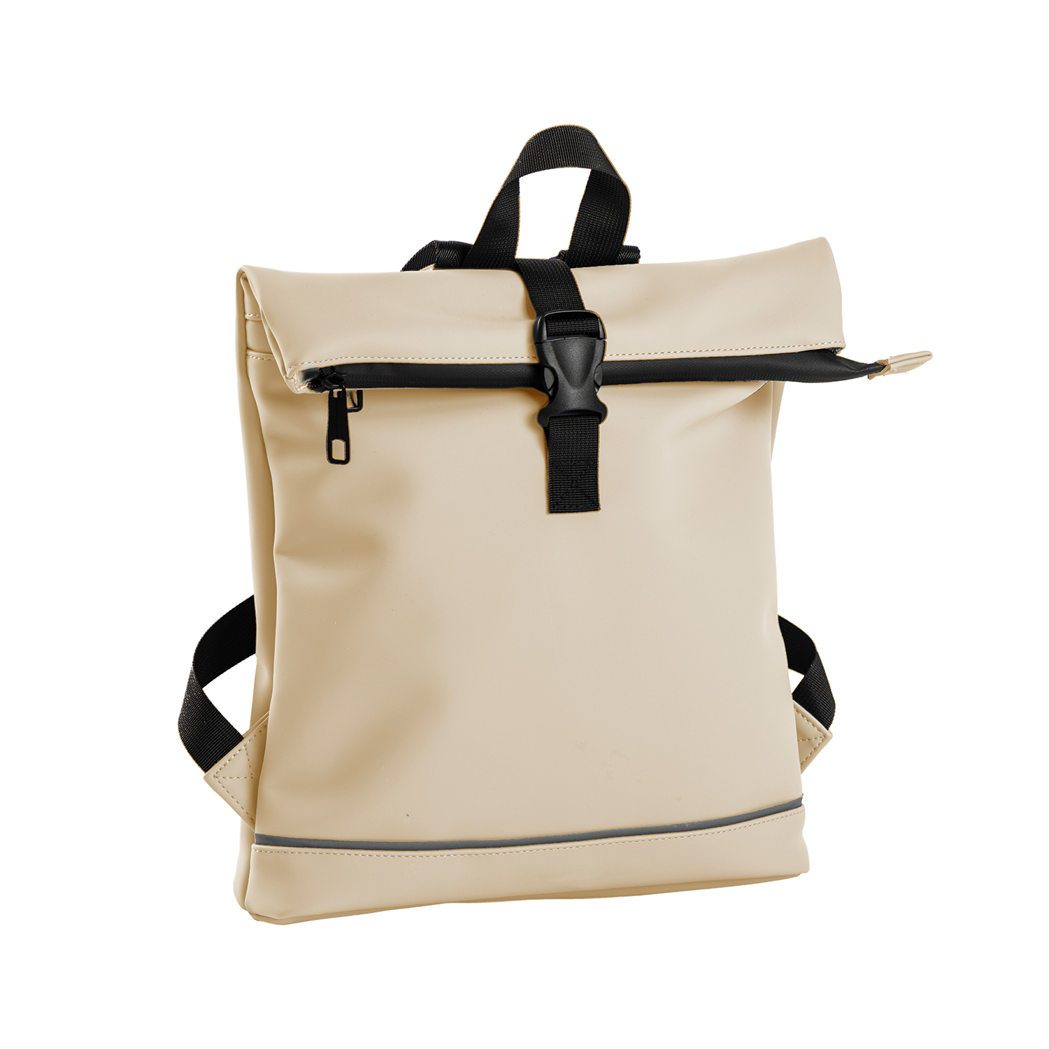 Daniel Ray Jefferson - Rolltop-Rucksack-Weiß