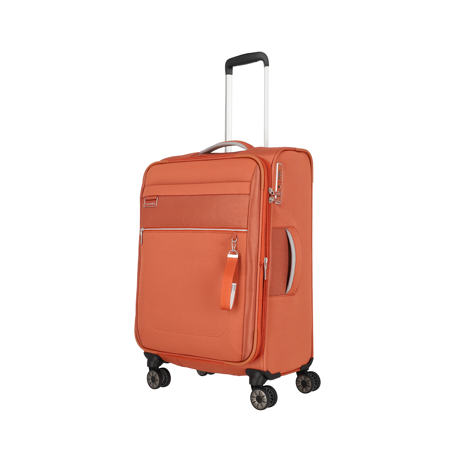 Travelite Miigo - 4 Rollen Trolley 67cm erw.-Safran