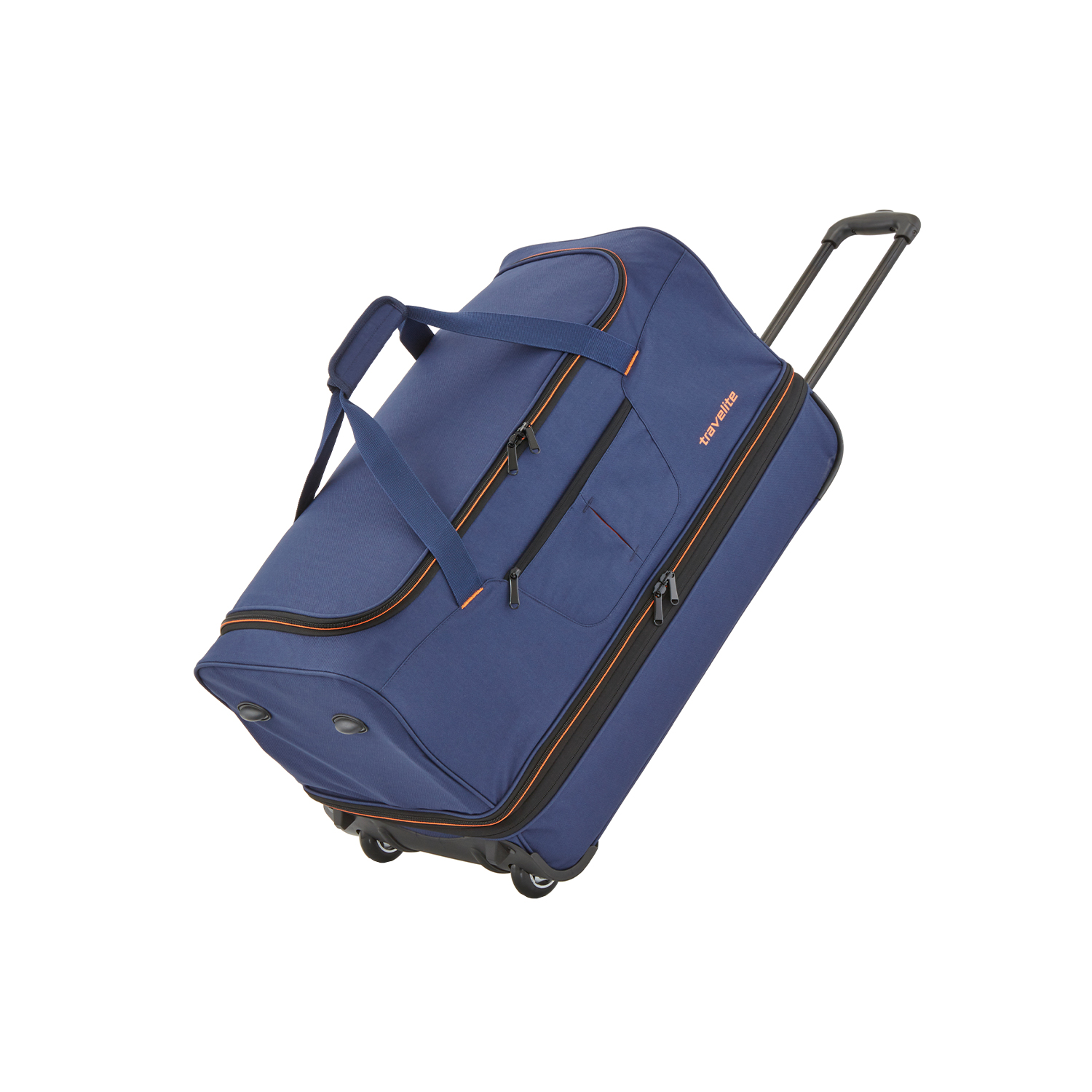 Travelite Basics Rollenreisetasche 55cm erweiterbar-Marine/Orange