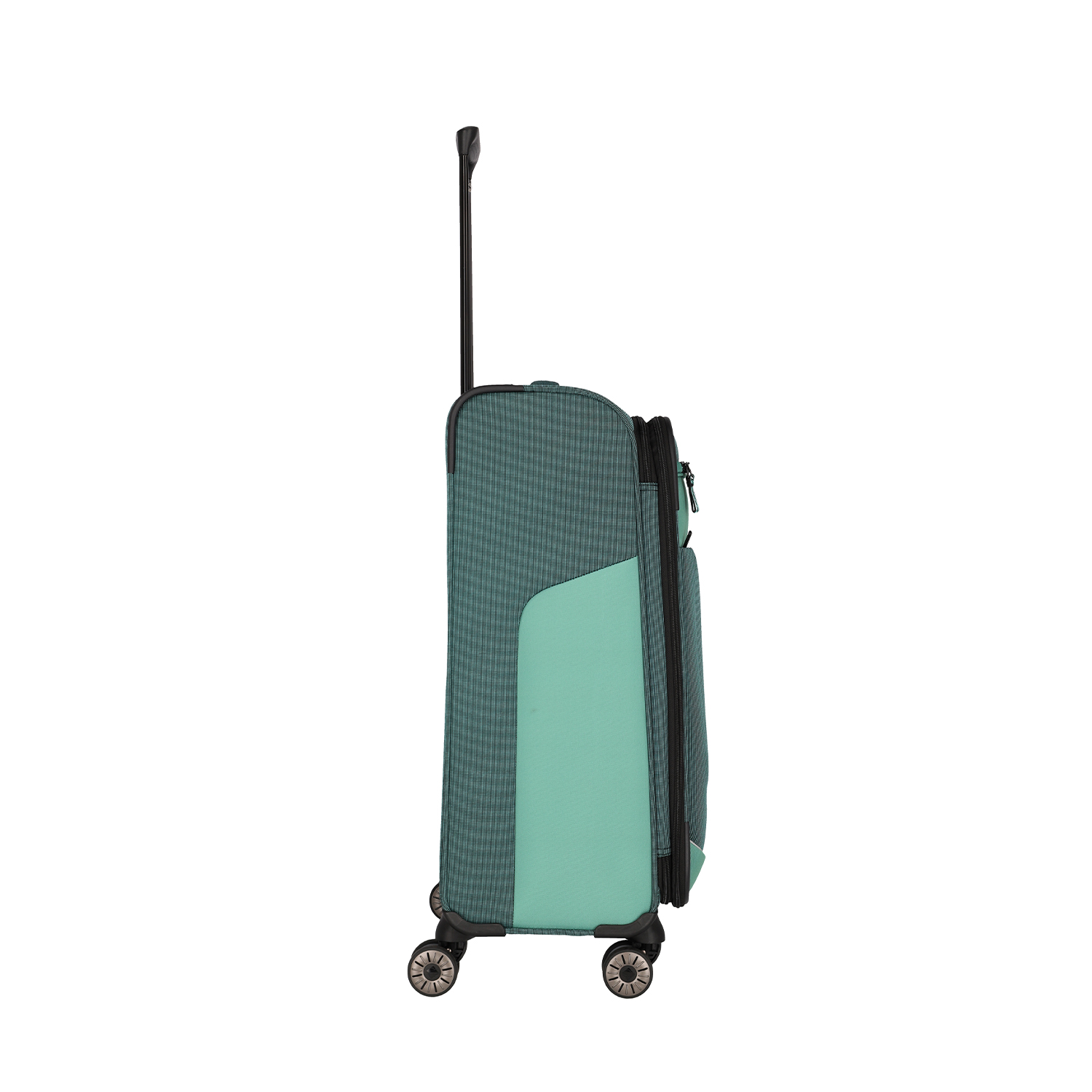 Travelite Viia - 4 Rollen Trolley mit Erweiterung M 67cm-Eukalyptus