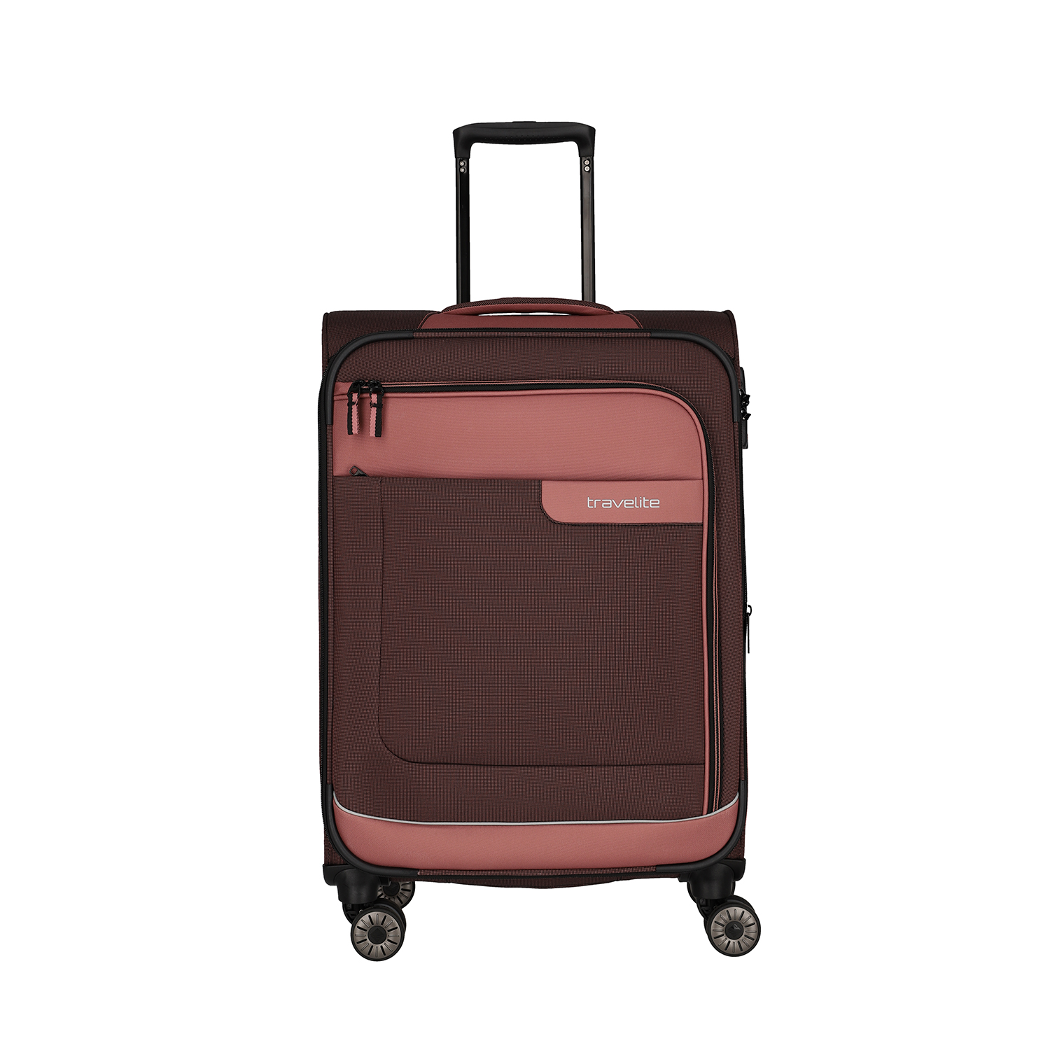 Travelite Viia - 4 Rollen Trolley mit Erweiterung M 67cm-Frühlingsrose