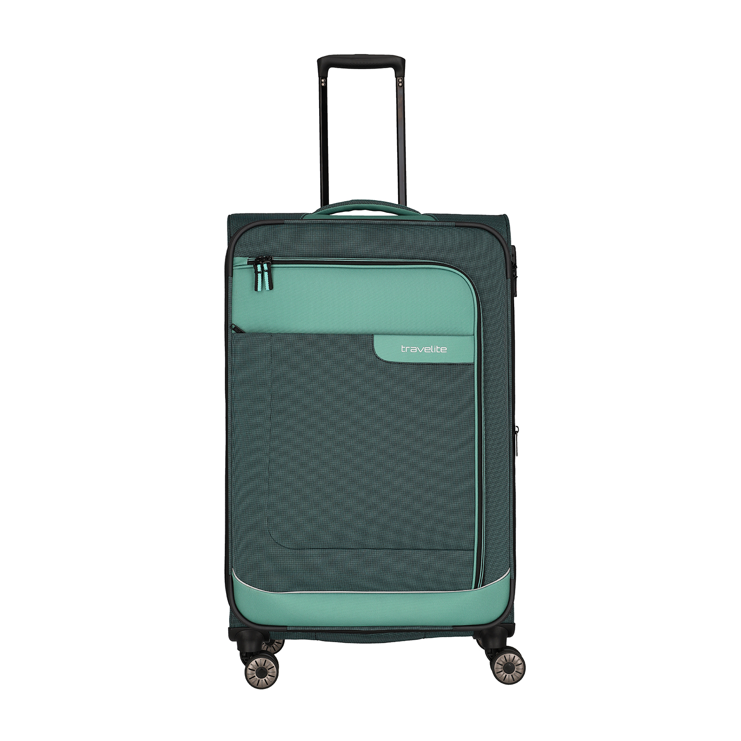 Travelite Viia - 4 Rollen Trolley mit Erweiterung L 77cm-Eukalyptus