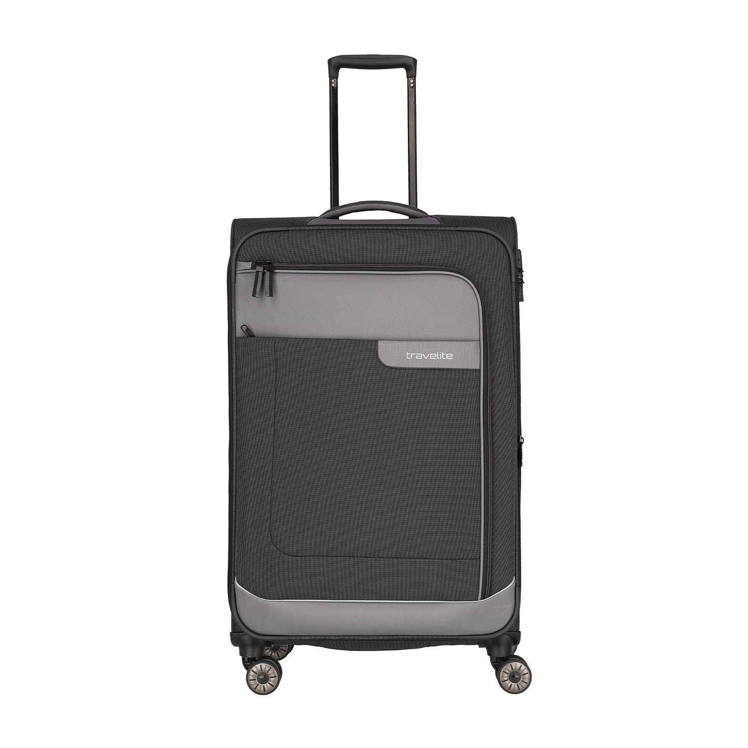 Travelite Viia - 4 Rollen Trolley mit Erweiterung L 77cm-Schiefer