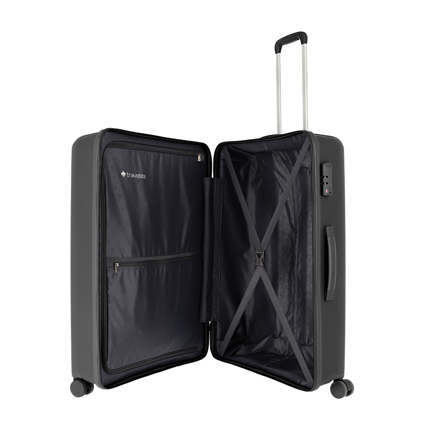 Travelite Vaka - 4 Rollen Trolley L 75cm-Schwarz
