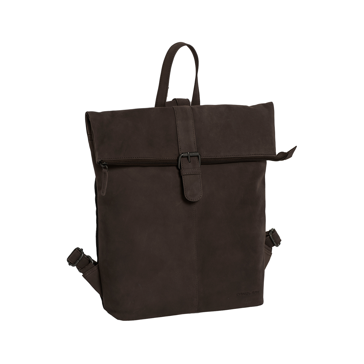 Daniel Ray Westminster - Leder Rolltop-Rucksack-Dunkelbraun