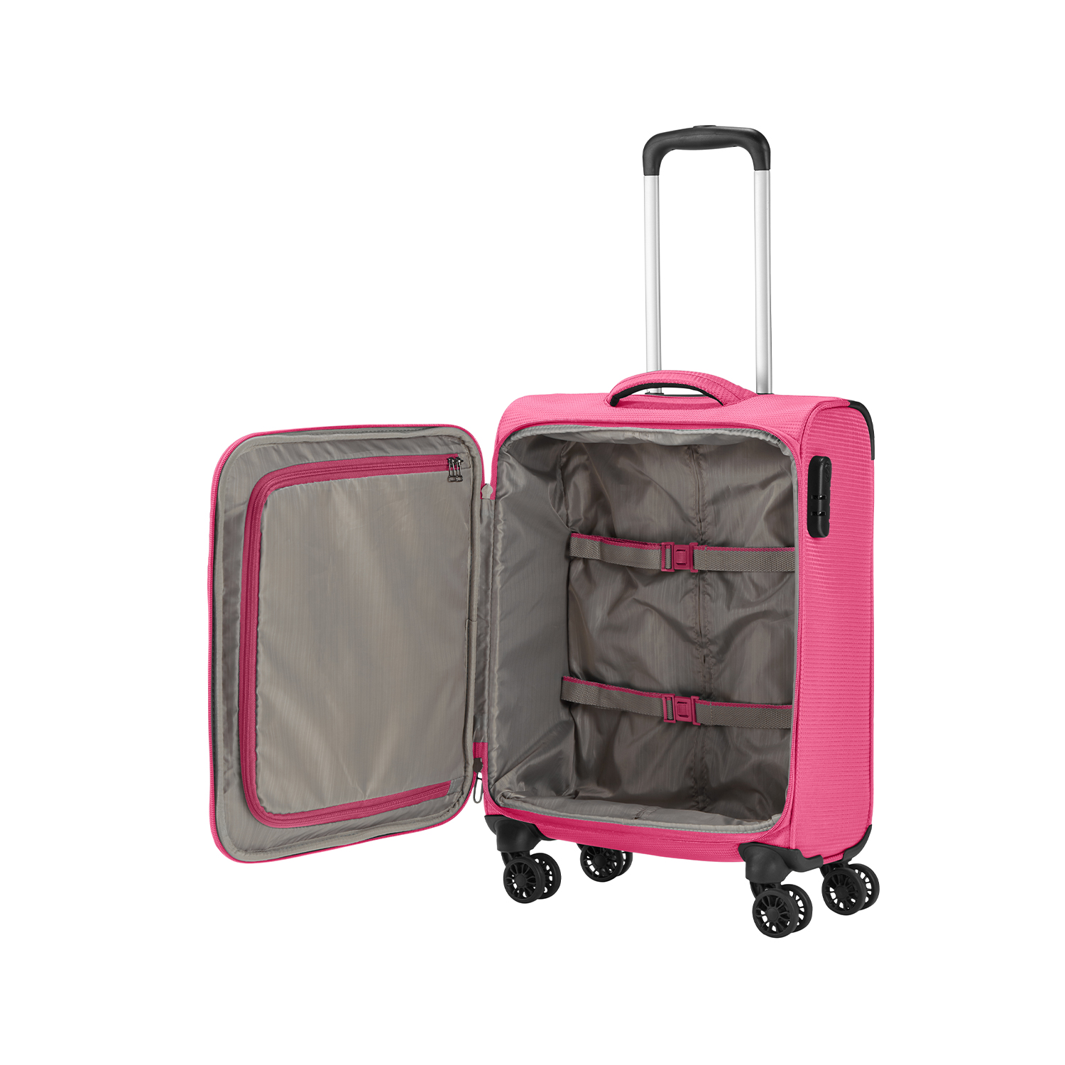 Travelite Seaside - 4-Rollen Bordtrolley S-Pink