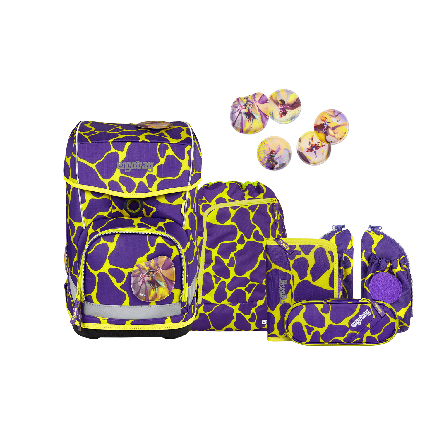 Ergobag Cubo Light Schulranzen-Set 6-teilig 2.4-SuBärkraft