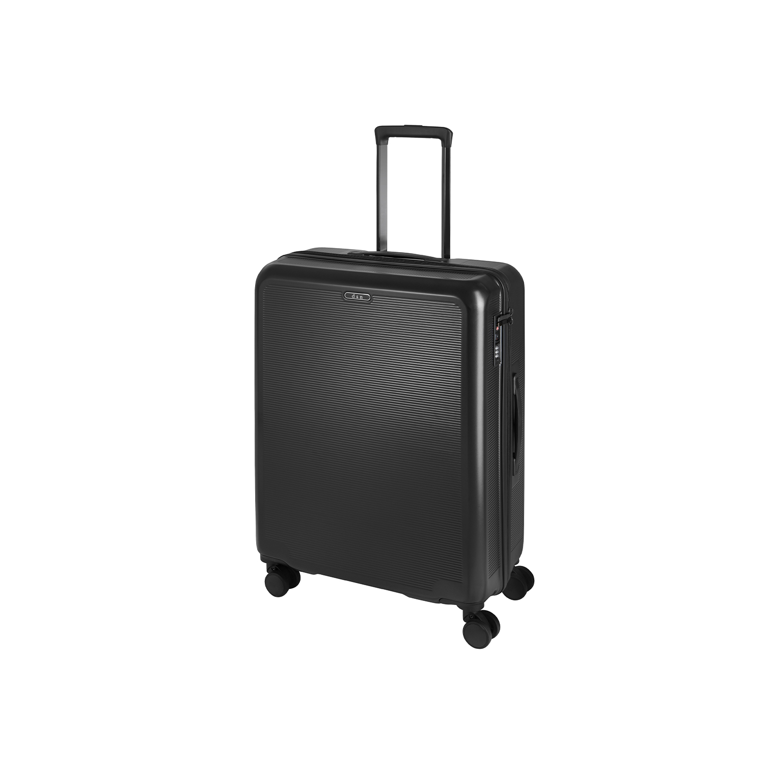 D&N Lederwaren Travel Line 2500 - 4 Rollen Trolley 67-Schwarz