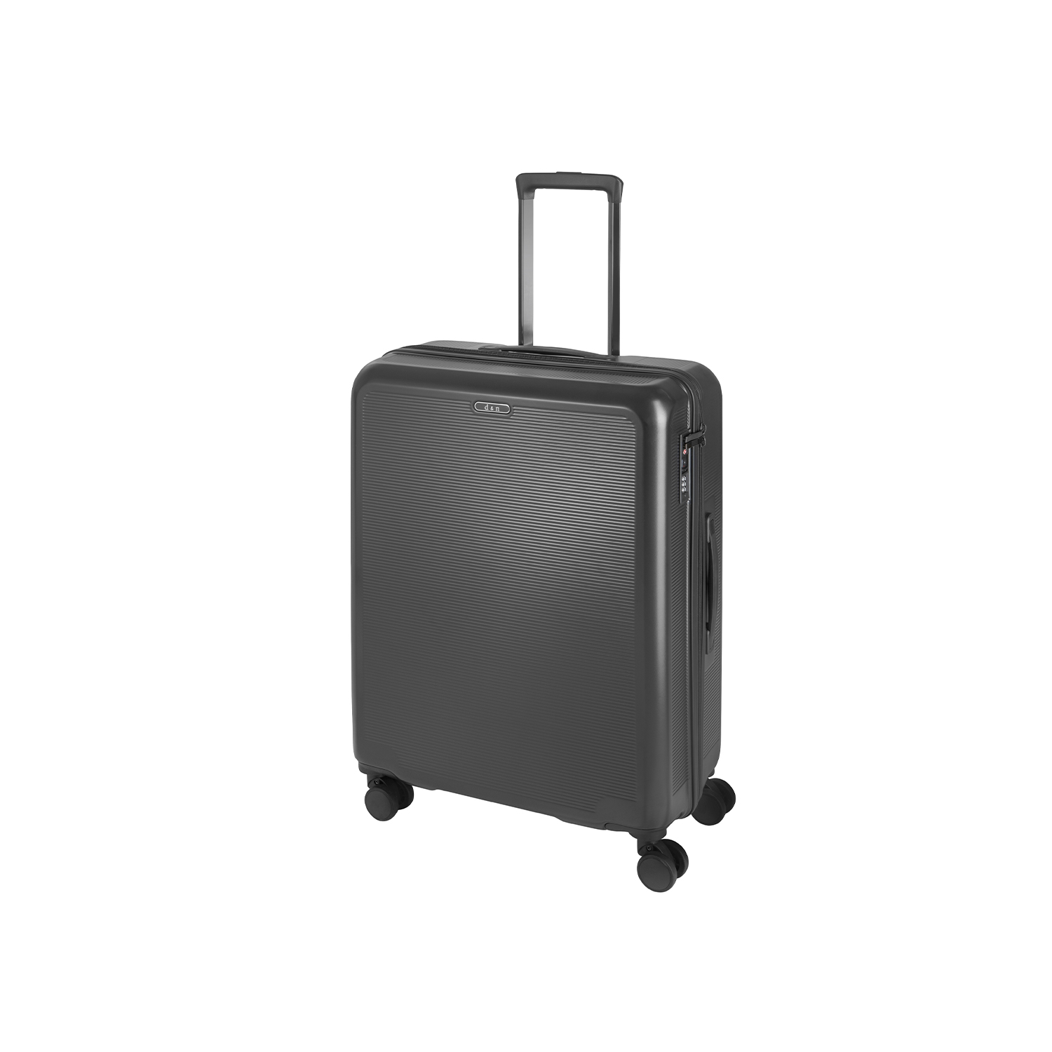 D&N Lederwaren Travel Line 2500 - 4 Rollen Trolley 67-Grau