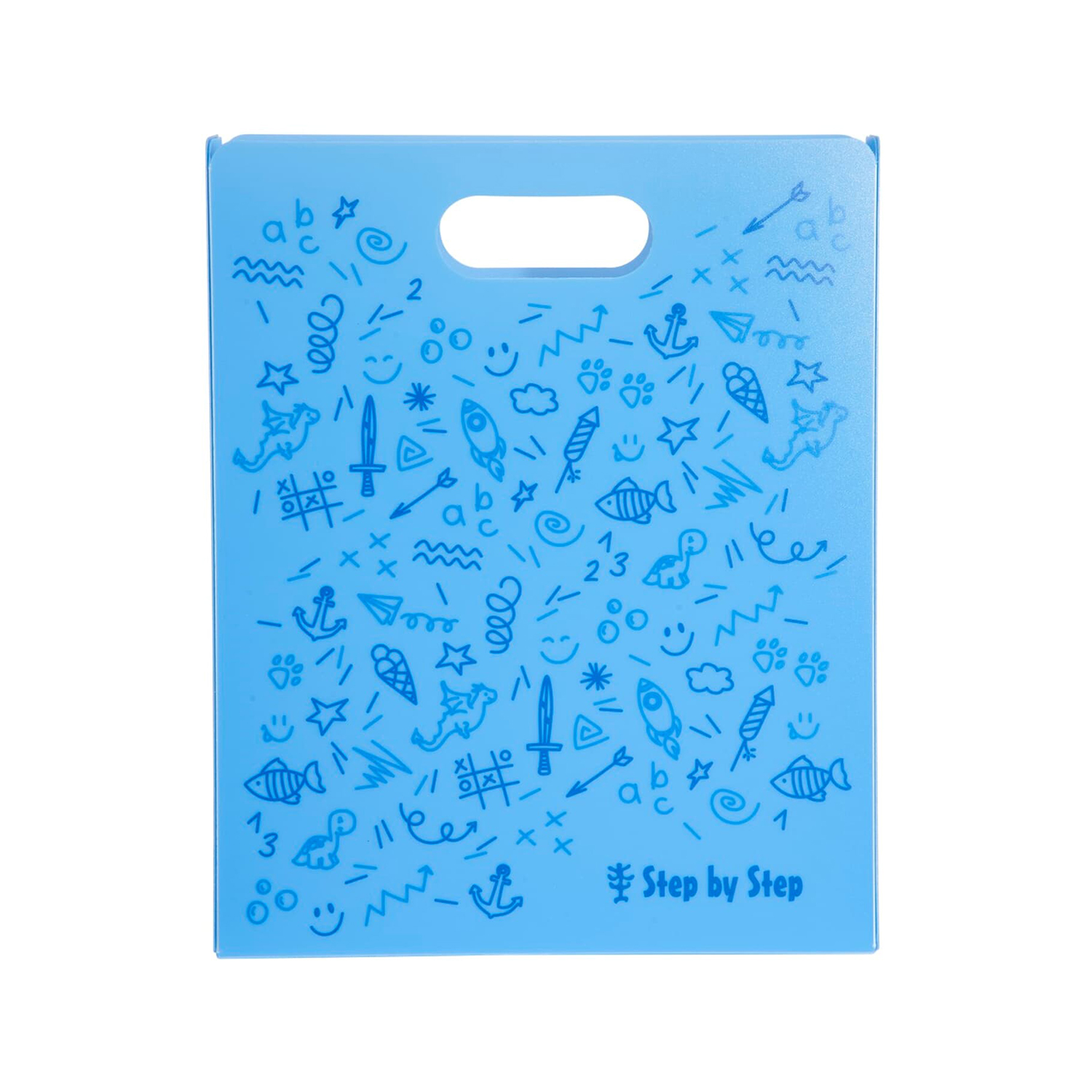 Step by Step Heftbox mit Tragegriff-Blau