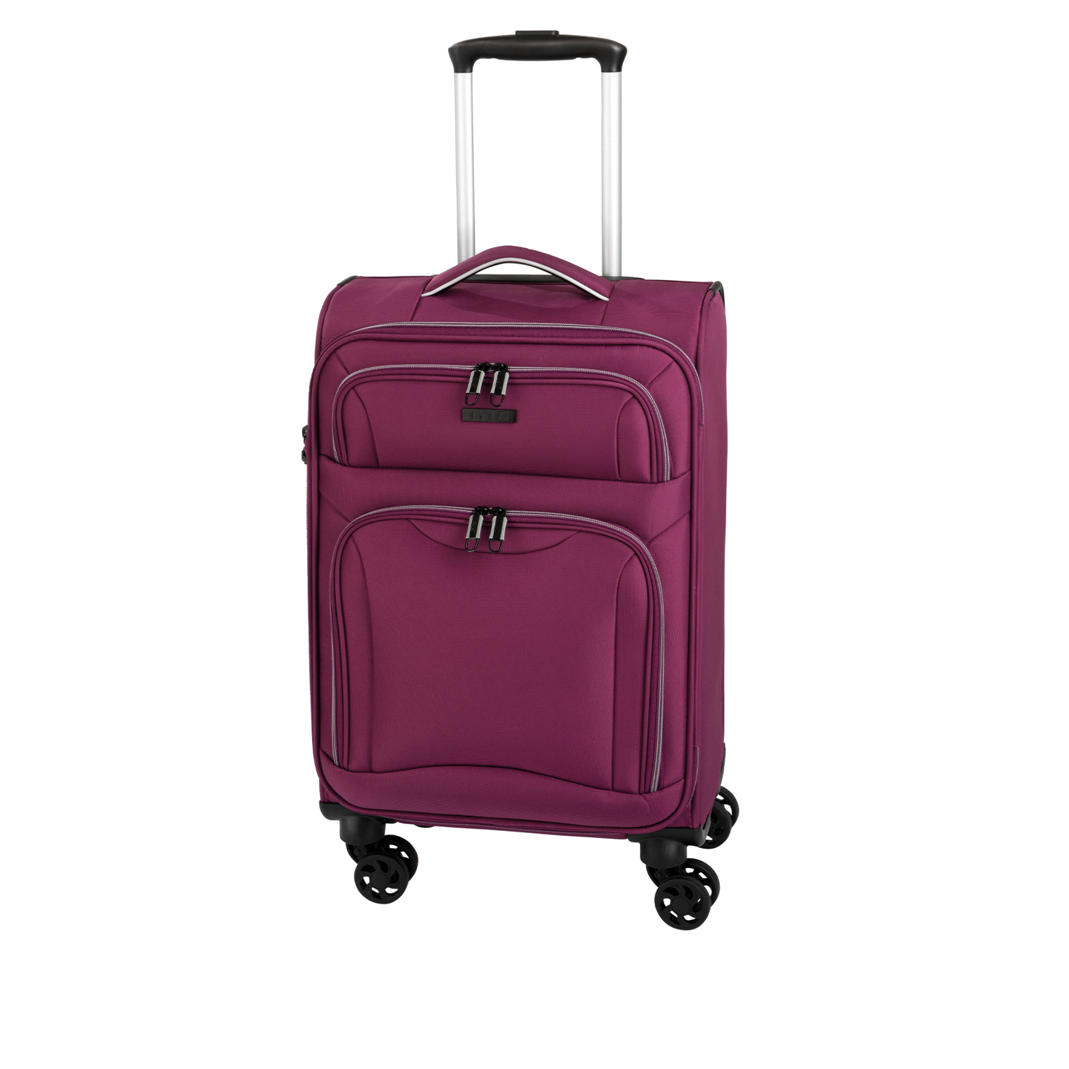 D&N Lederwaren Travel Line 9204 - 4 Rollen Trolley 76cm-Purple