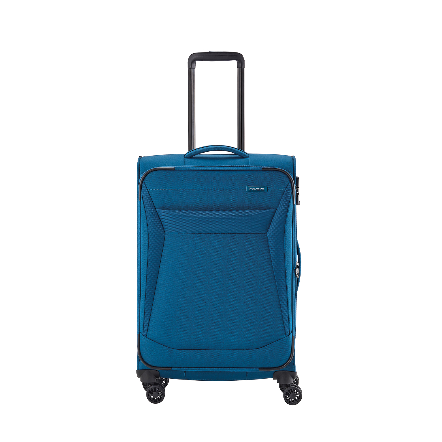Travelite Chios - 4 Rollen Trolley M 67cm erw.-Petrol
