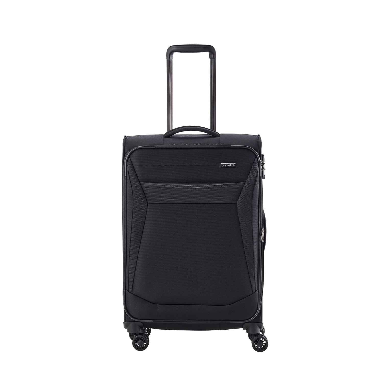 Travelite Chios - 4 Rollen Trolley M 67cm erw.-Schwarz