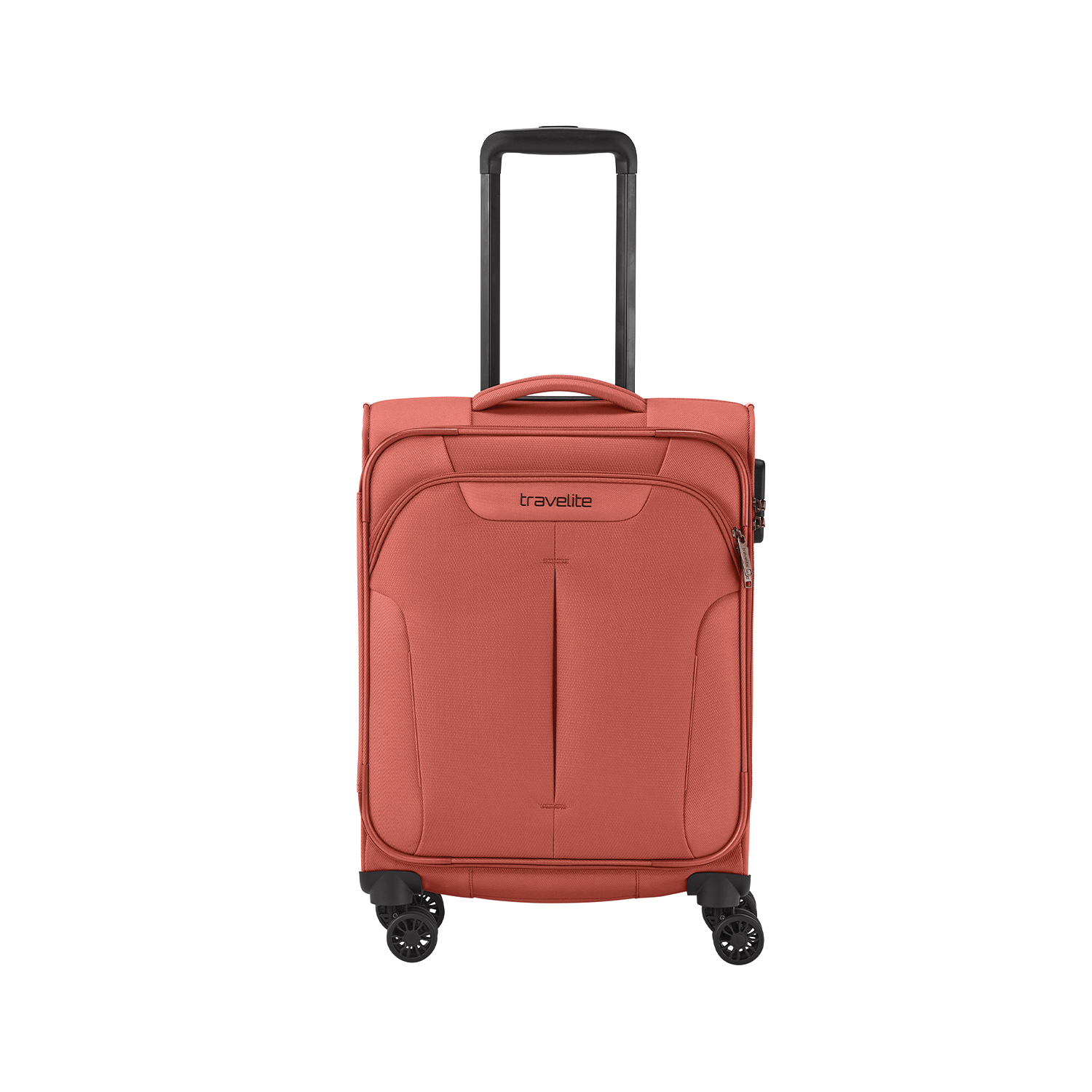 Travelite Croatia - 4 Rollen Bordtrolley S 55cm-Koralle