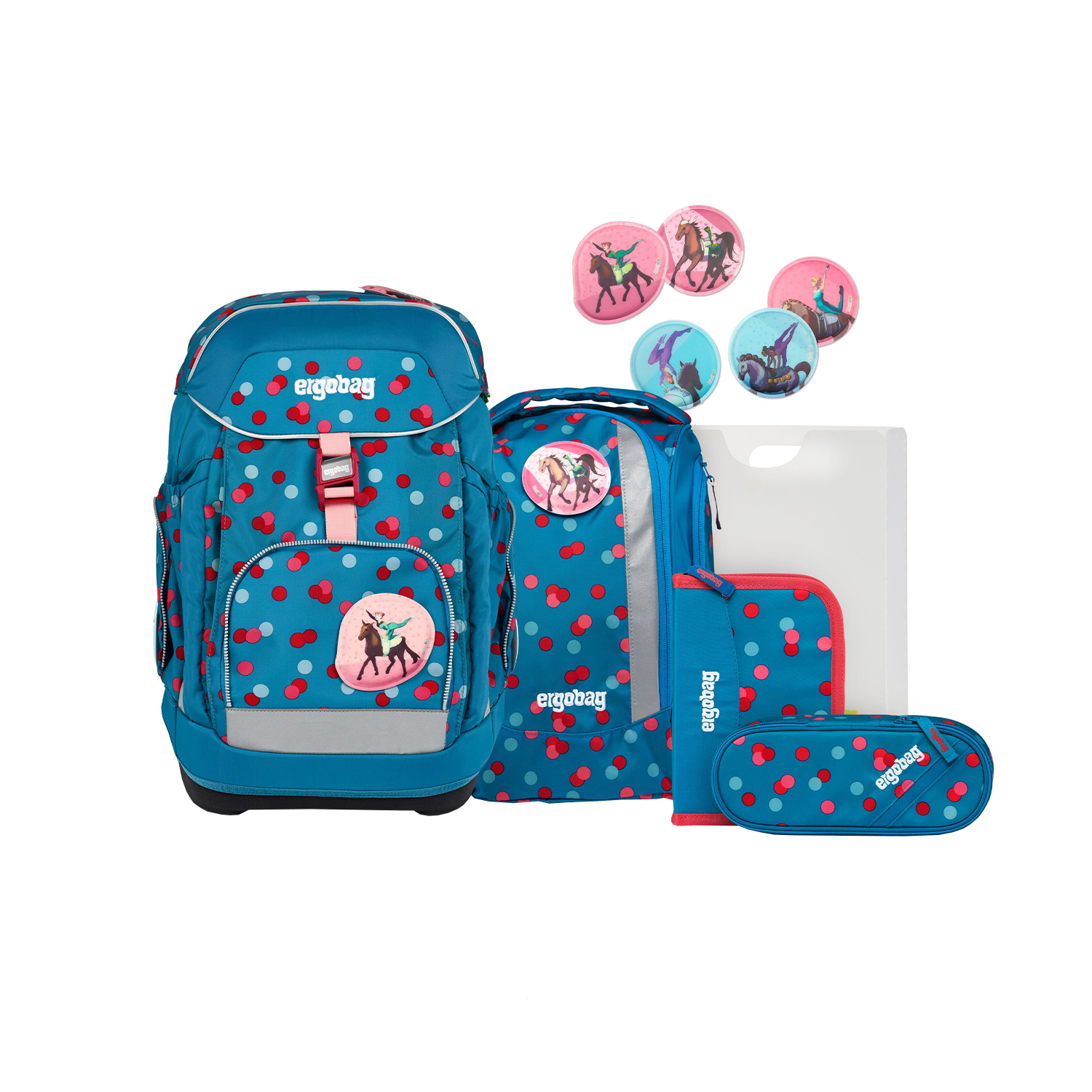 Ergobag Maxi Schulrucksack Set 6-teilig 2.3-VoltiBär
