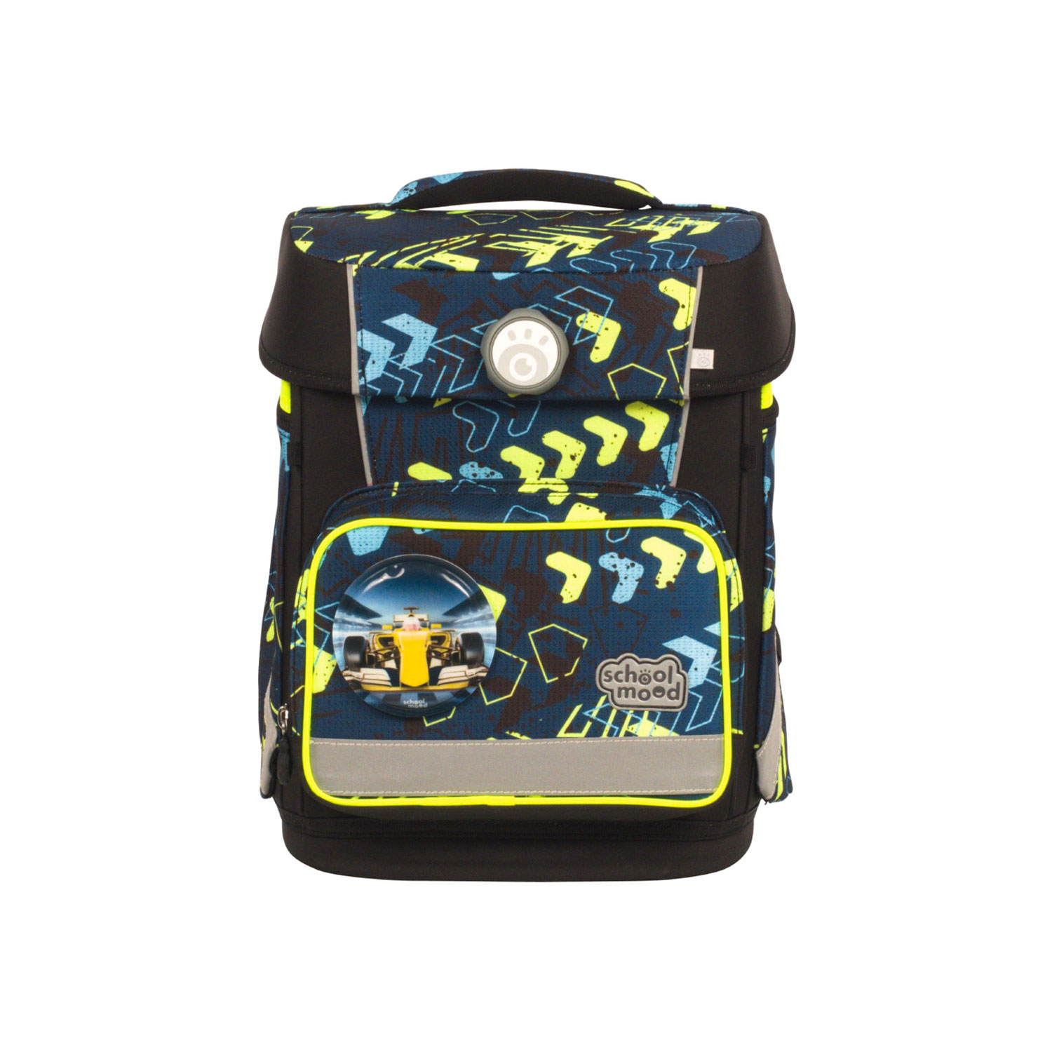 School Mood Champion Maxx - 7-teiliges Schulranzenset-Elias. Rennwagen