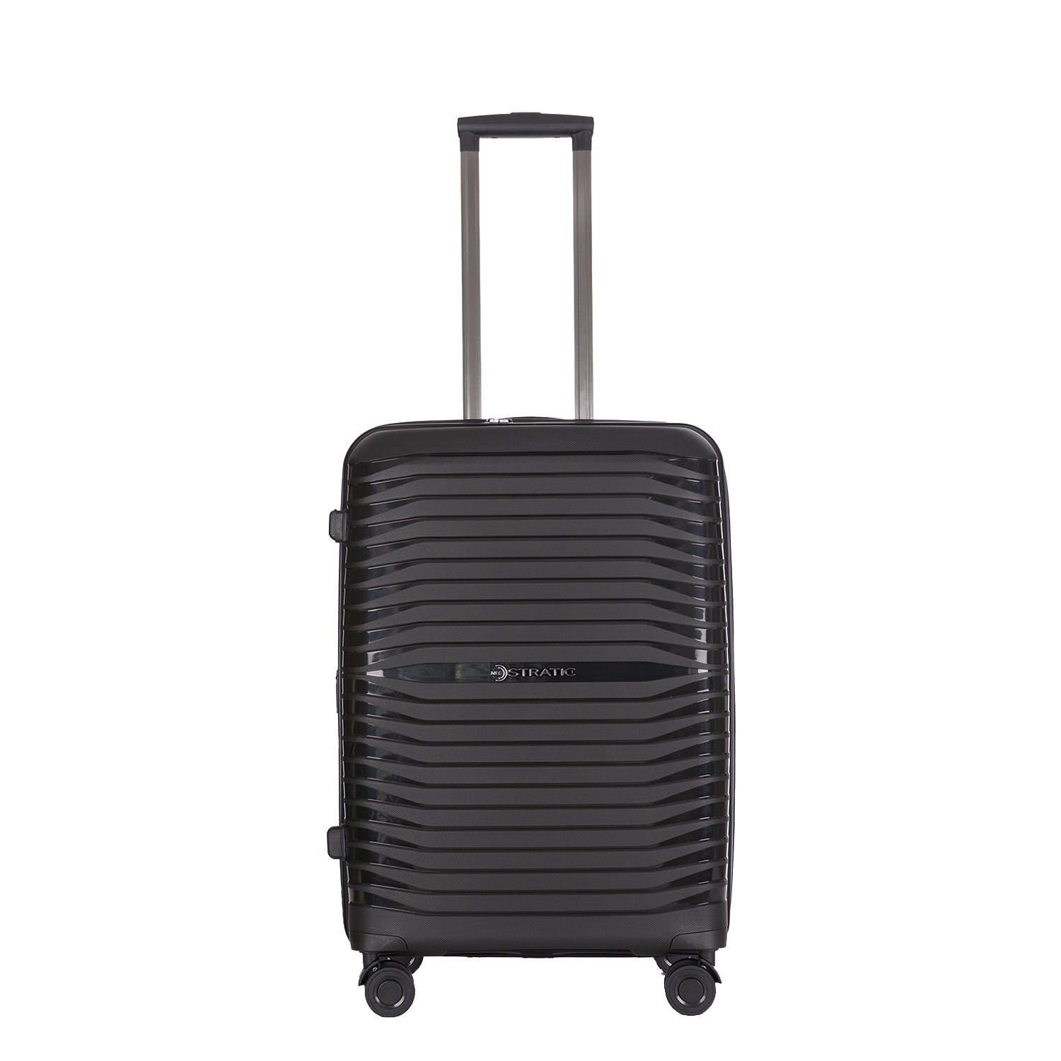 Stratic Lederwaren Bright + - Trolley M-Schwarz