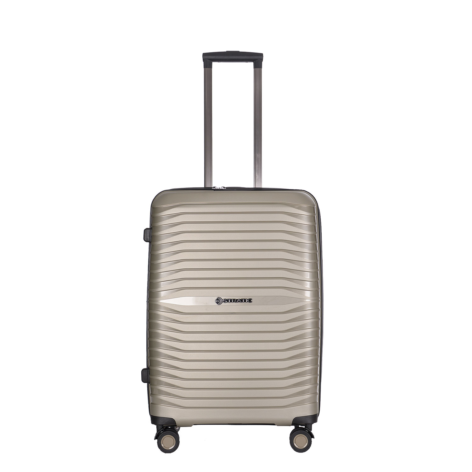 Stratic Lederwaren Bright + - Trolley M-Champagner