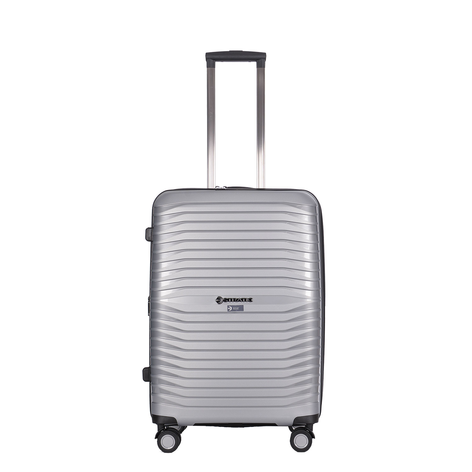 Stratic Lederwaren Bright + - Trolley M-Silber