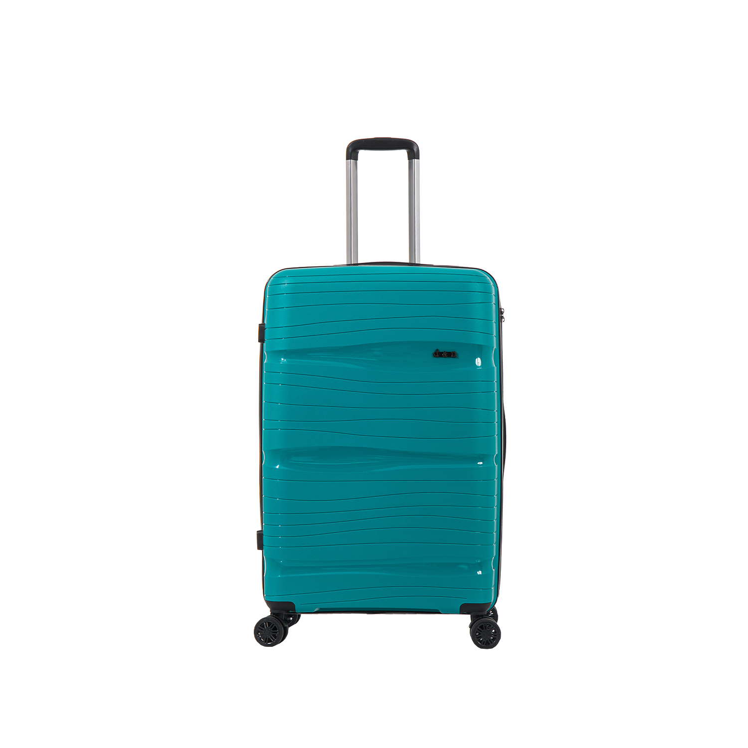 D&N Lederwaren Travel Line 4300 4 Rollen Trolley 76-petrol