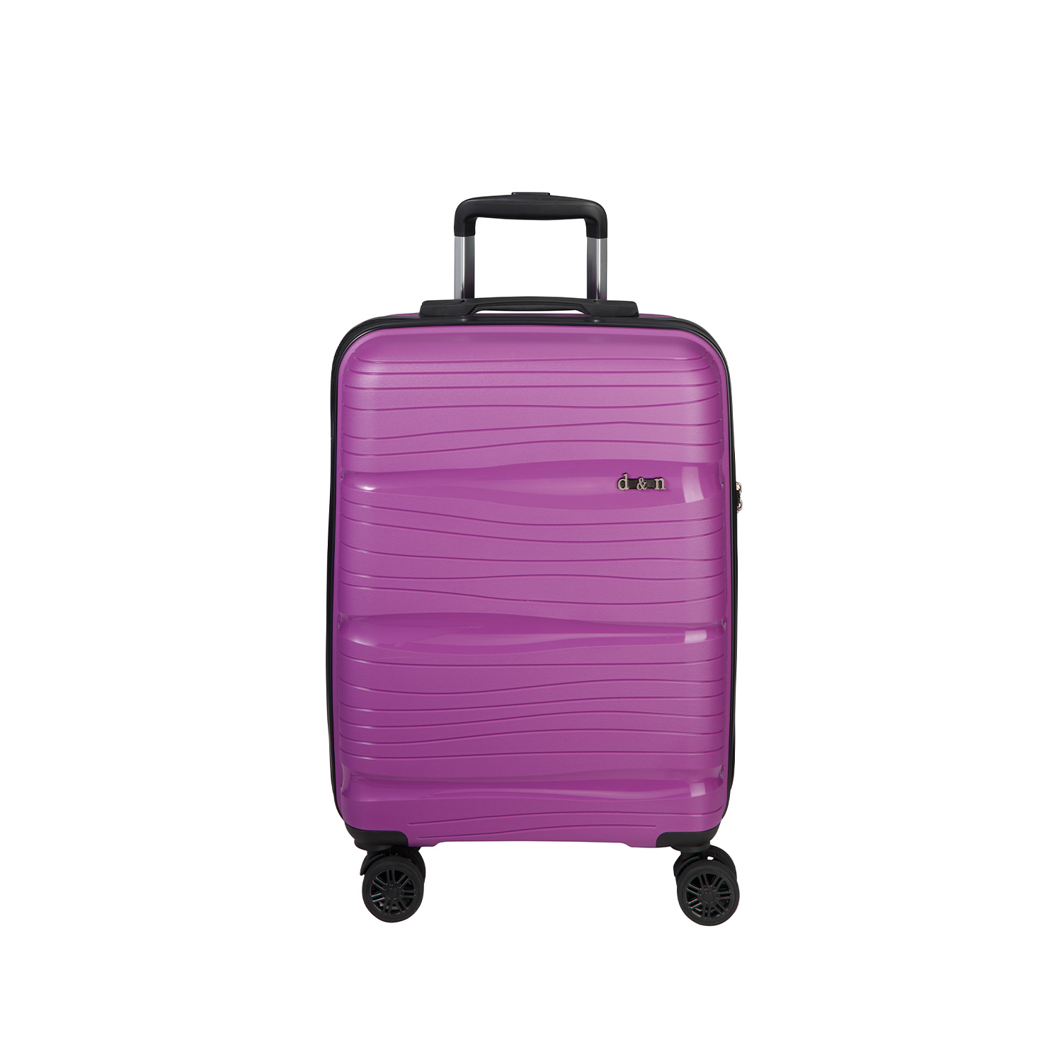 D&N Lederwaren Travel Line 4300 4 Rollen Trolley 76-Purple