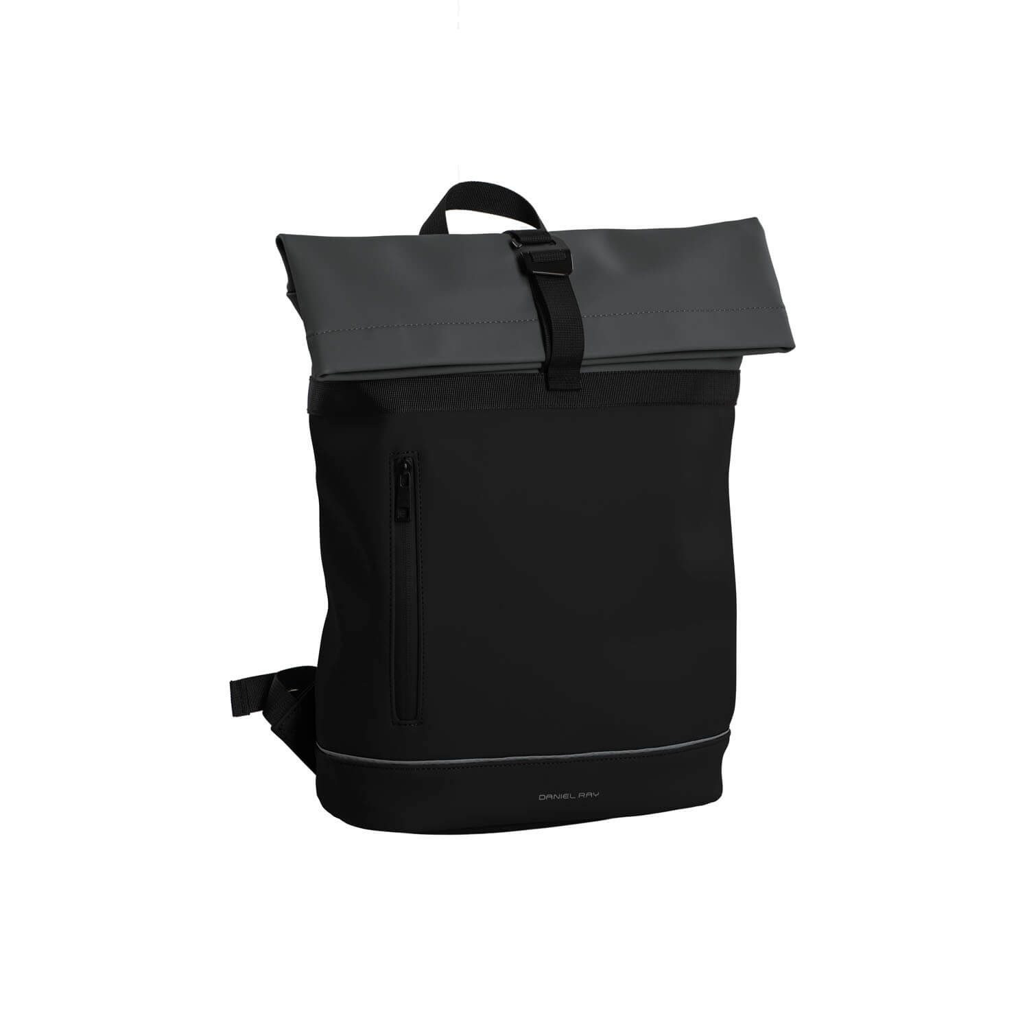 Daniel Ray Hampton - Rolltop Rucksack-Schwarz/Grau