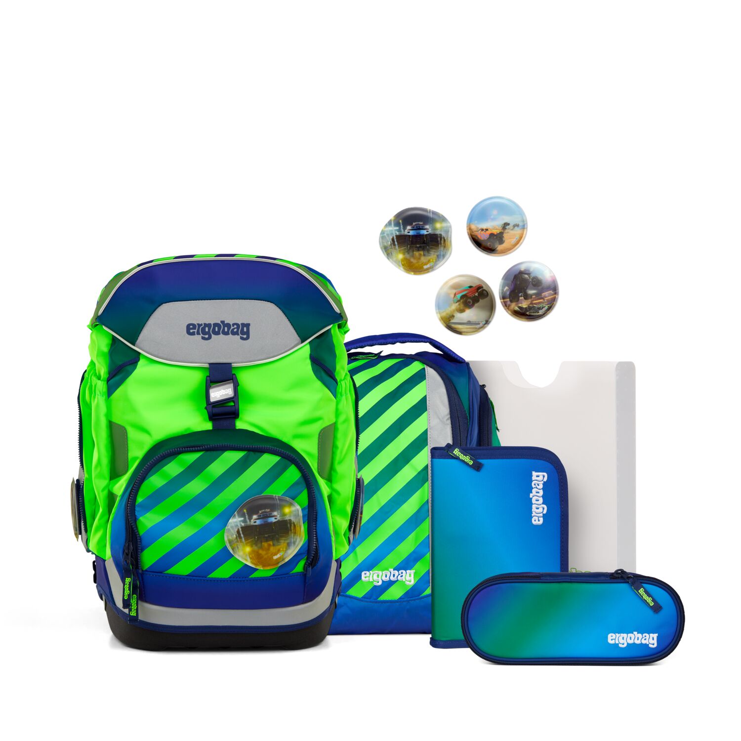 Ergobag Pack Schulrucksack Set 6-teilig-TruckBär