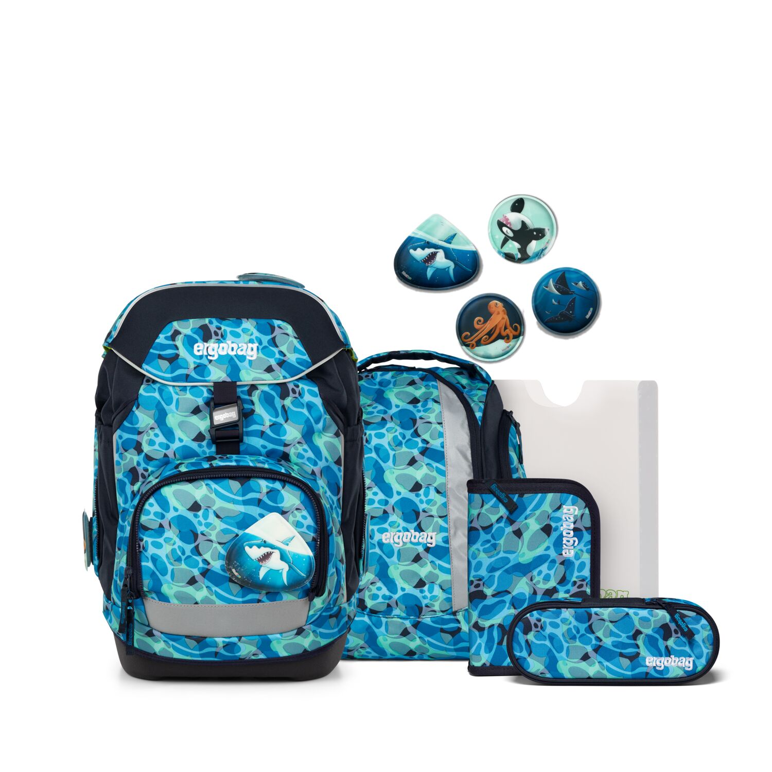 Ergobag Pack Schulrucksack Set 6-teilig-AbtauchBär